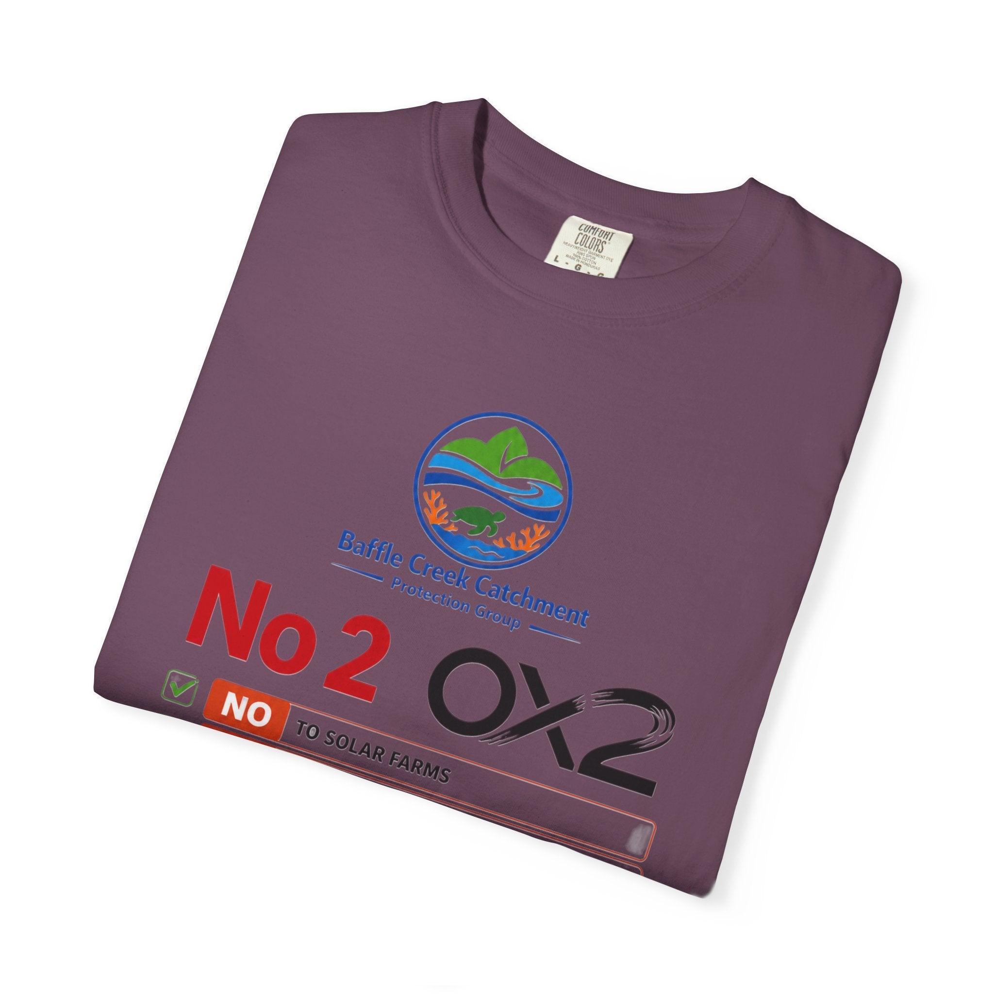 No 2 OX2 Protest T-Shirt — Baffle Creek Catchment Environmental Campaign Tee