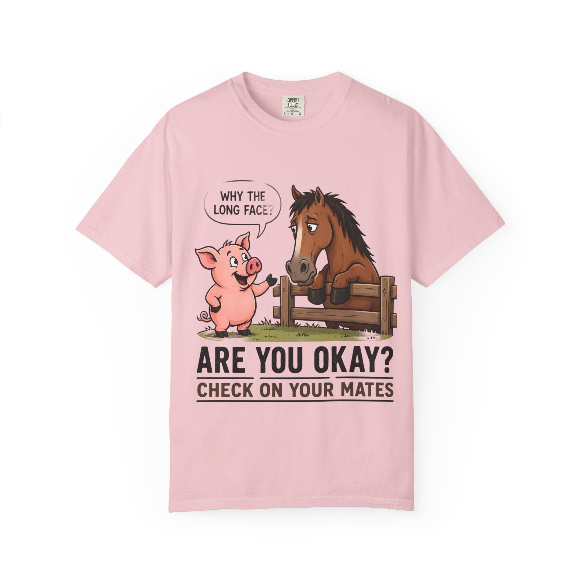 Are You Okay? T-Shirt — "Why the Long Face?" Mental Health Check-In Tee