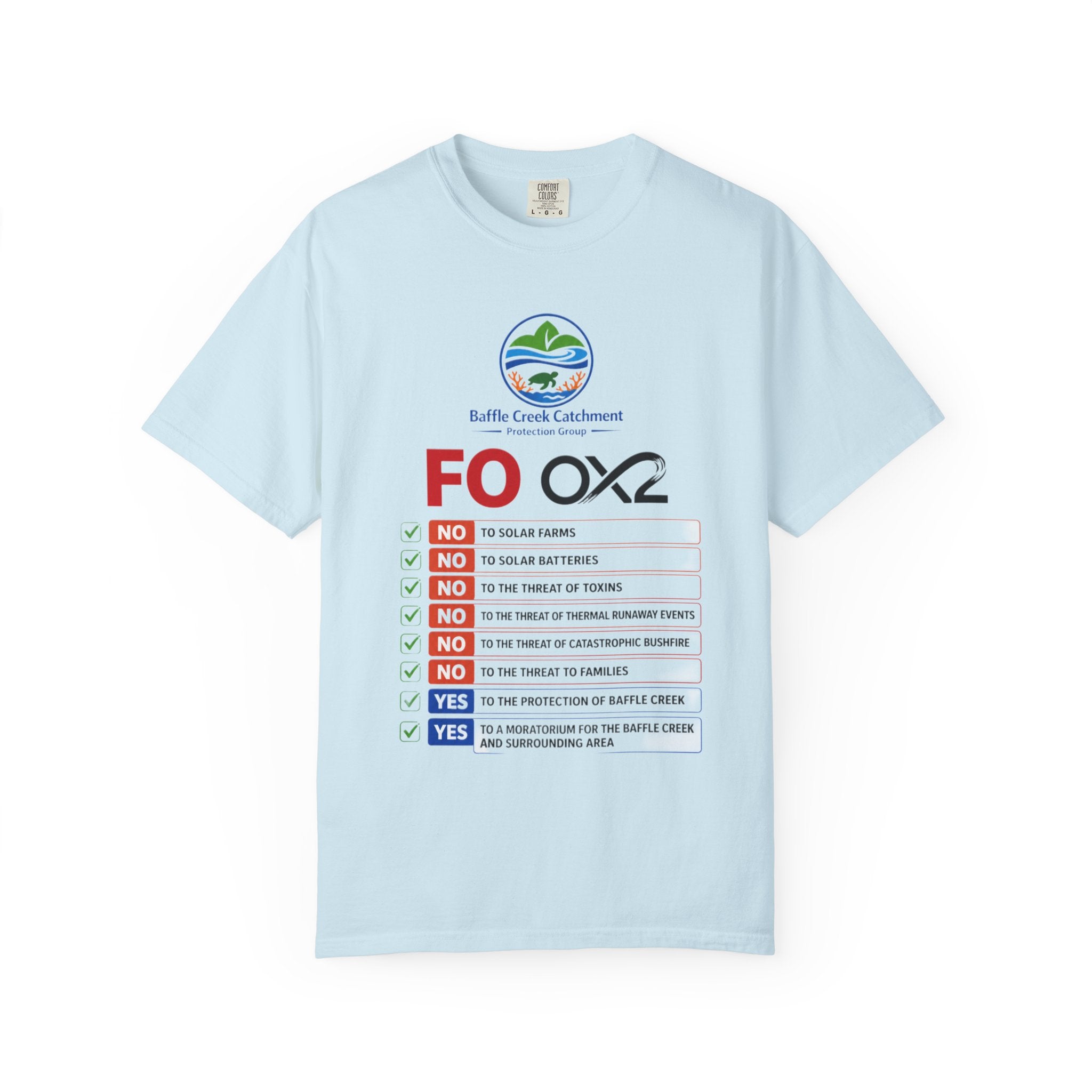 Baffle Creek Catchment 'FOOX2' Environmental Checklist T-Shirt