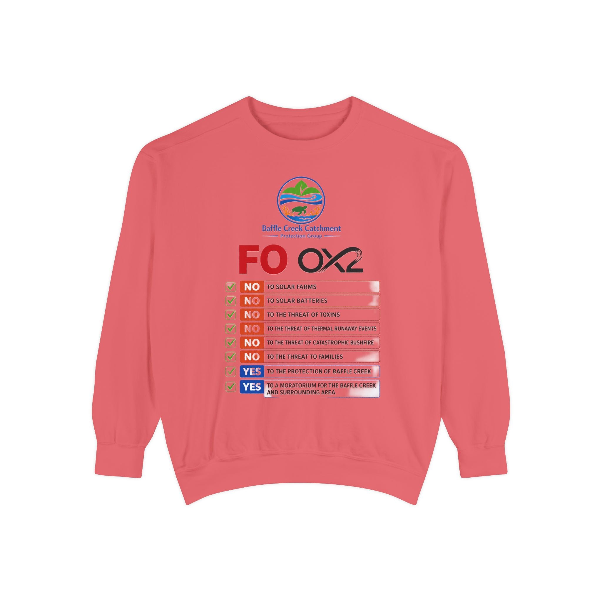 Sweatshirt — Siffle Creek Catchments 'FOXO2' Checklist Crewneck