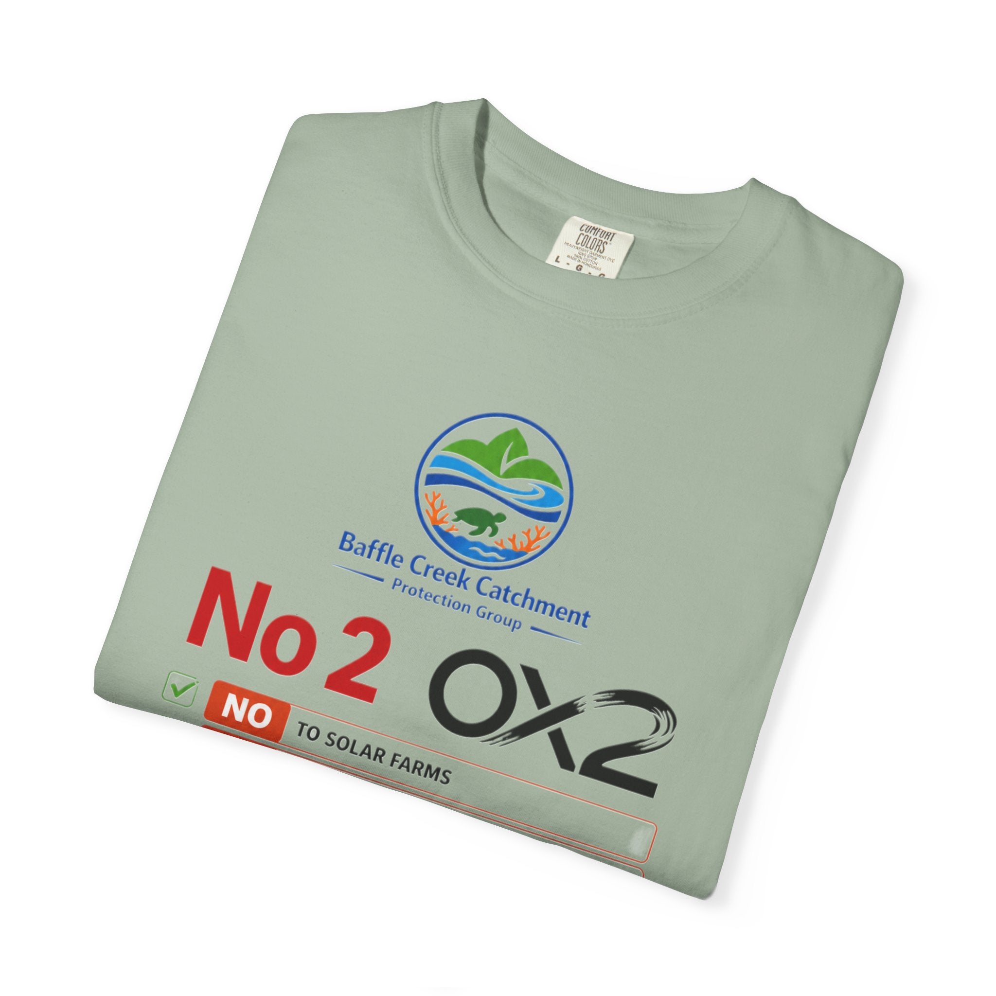 No 2 OX2 Protest T-Shirt — Baffle Creek Catchment Environmental Campaign Tee