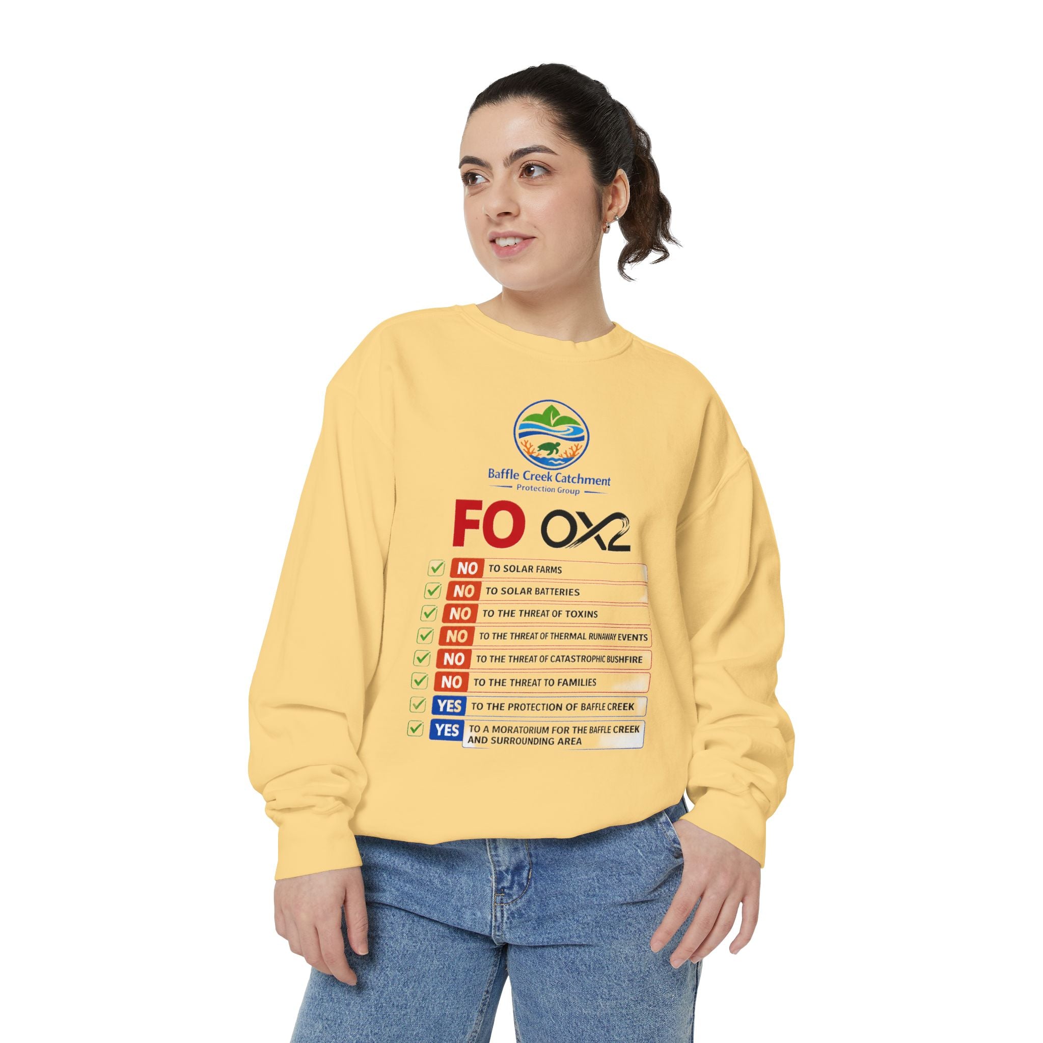 Sweatshirt — Siffle Creek Catchments 'FOXO2' Checklist Crewneck