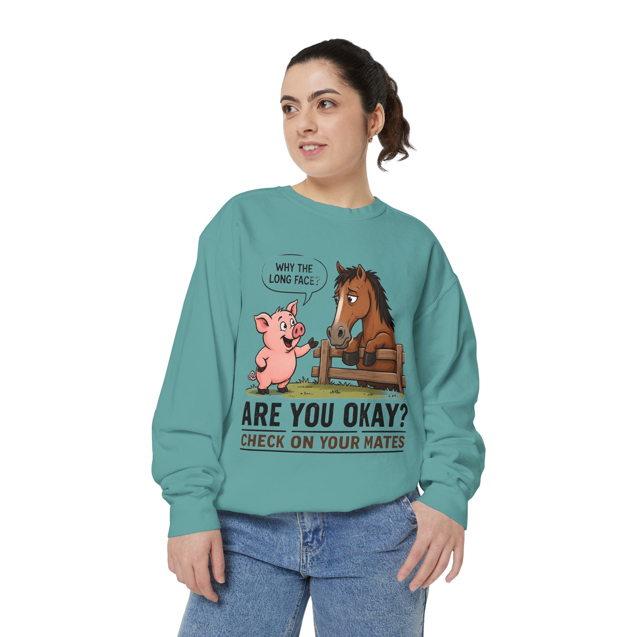 Sweatshirt — "Are You Okay?" Check On Your Mates Mental Health Crewneck