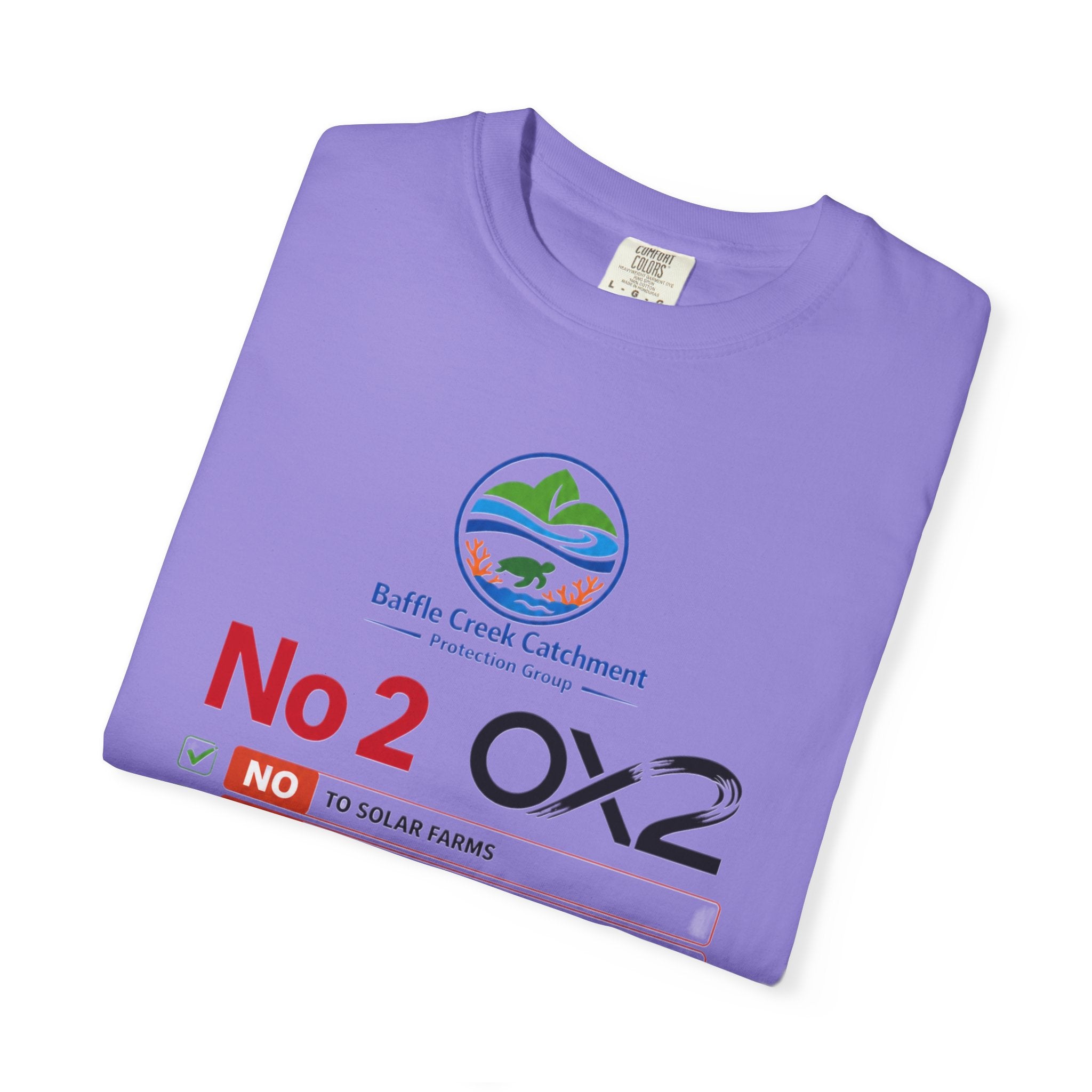 No 2 OX2 Protest T-Shirt — Baffle Creek Catchment Environmental Campaign Tee