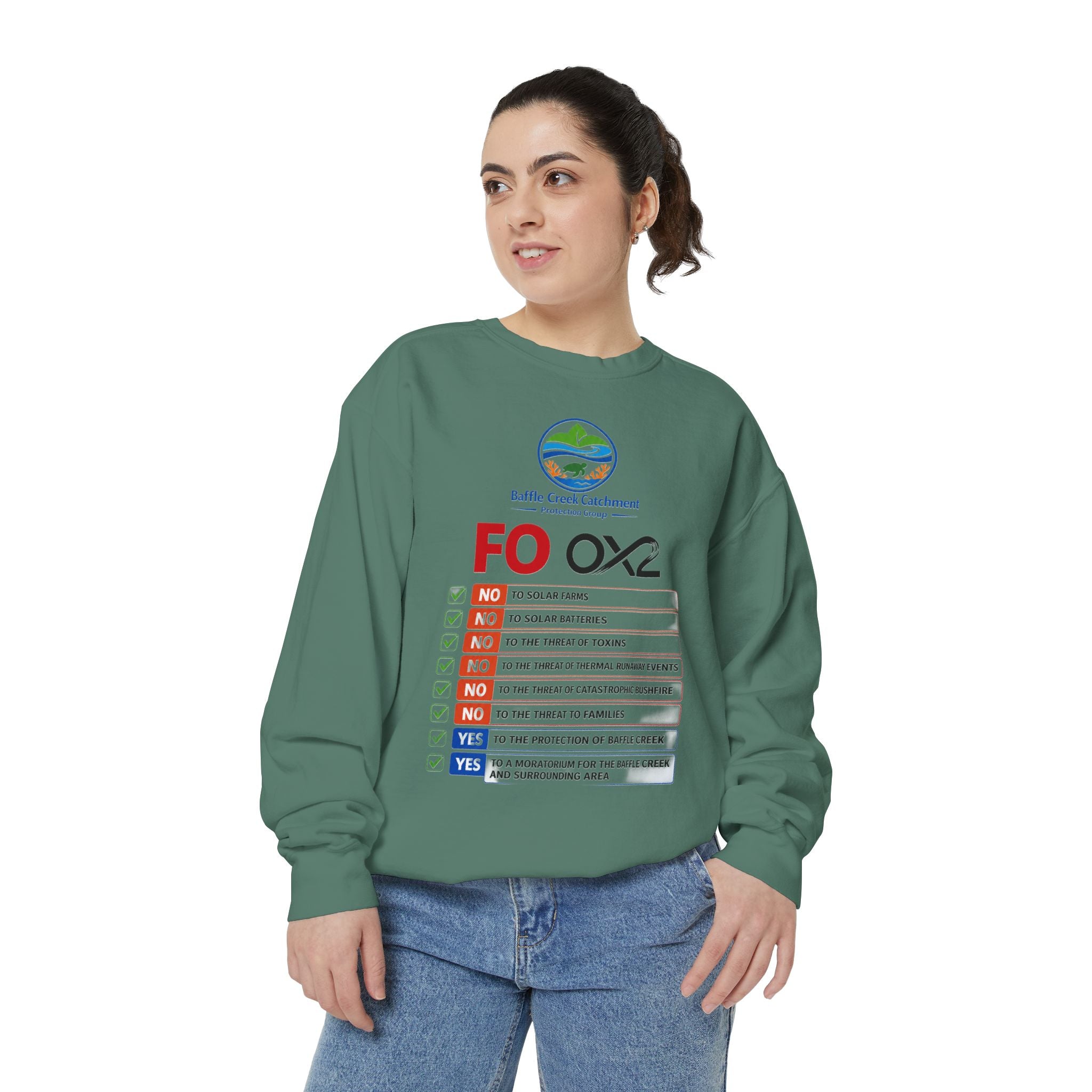 Sweatshirt — Siffle Creek Catchments 'FOXO2' Checklist Crewneck