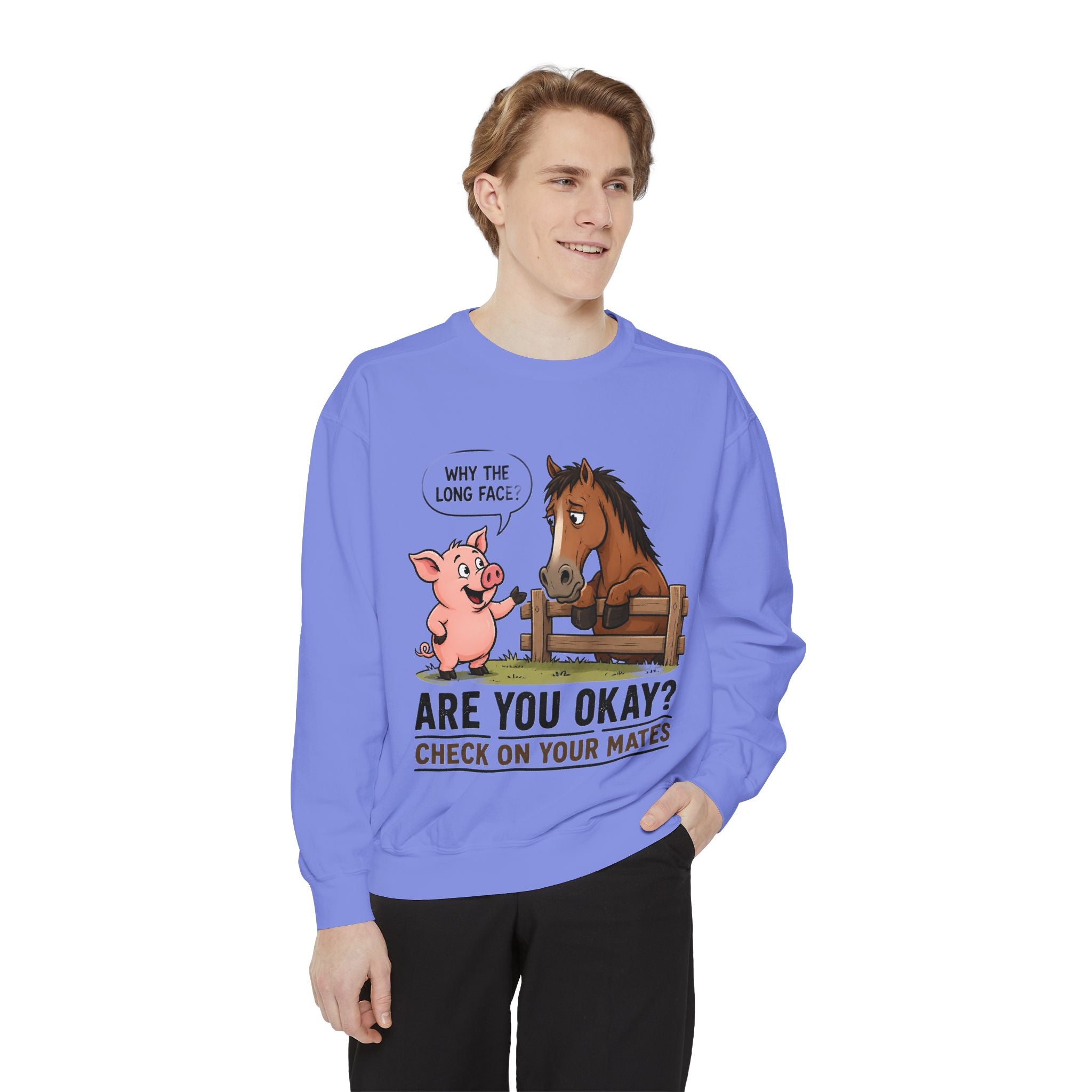 Sweatshirt — "Are You Okay?" Check On Your Mates Mental Health Crewneck