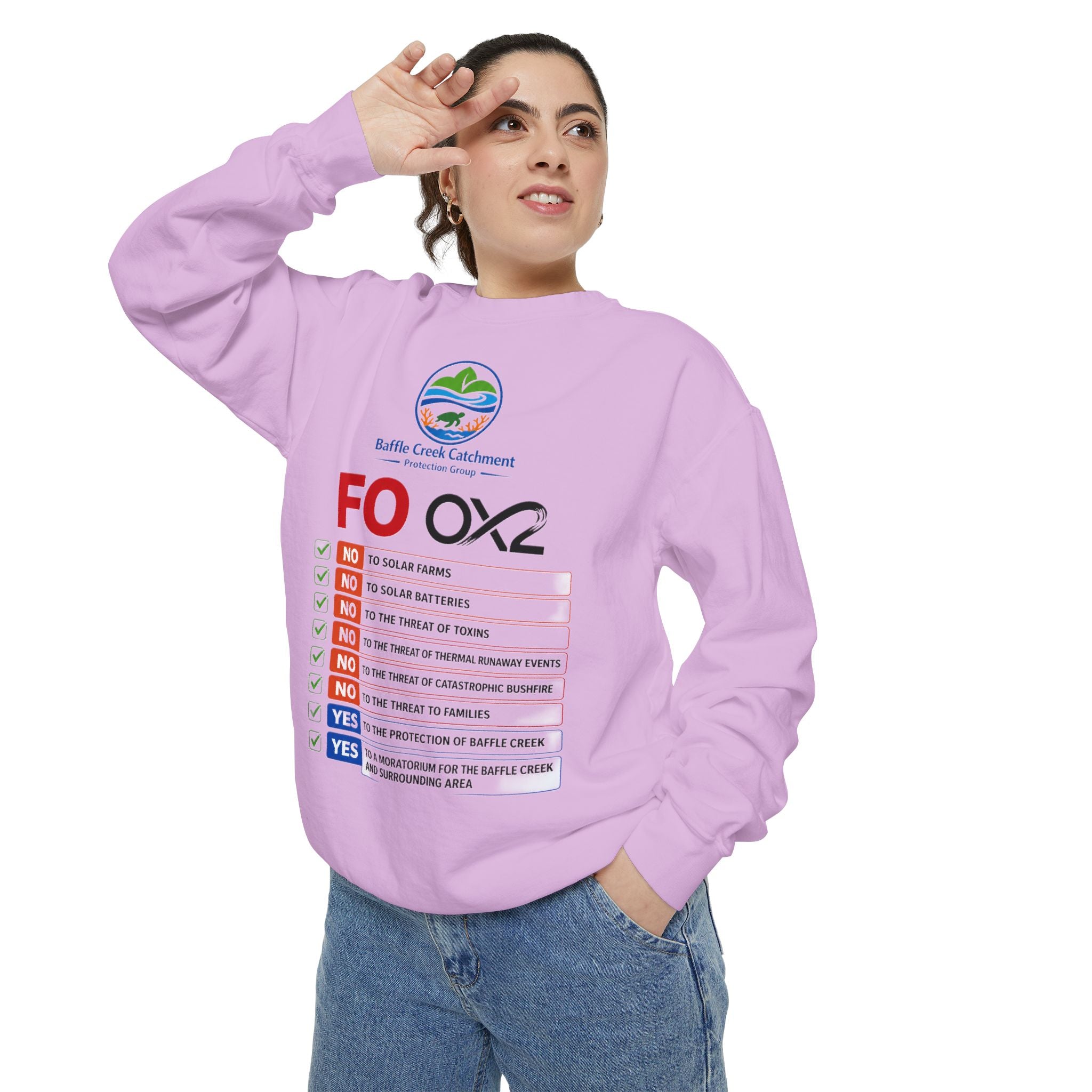 Sweatshirt — Siffle Creek Catchments 'FOXO2' Checklist Crewneck
