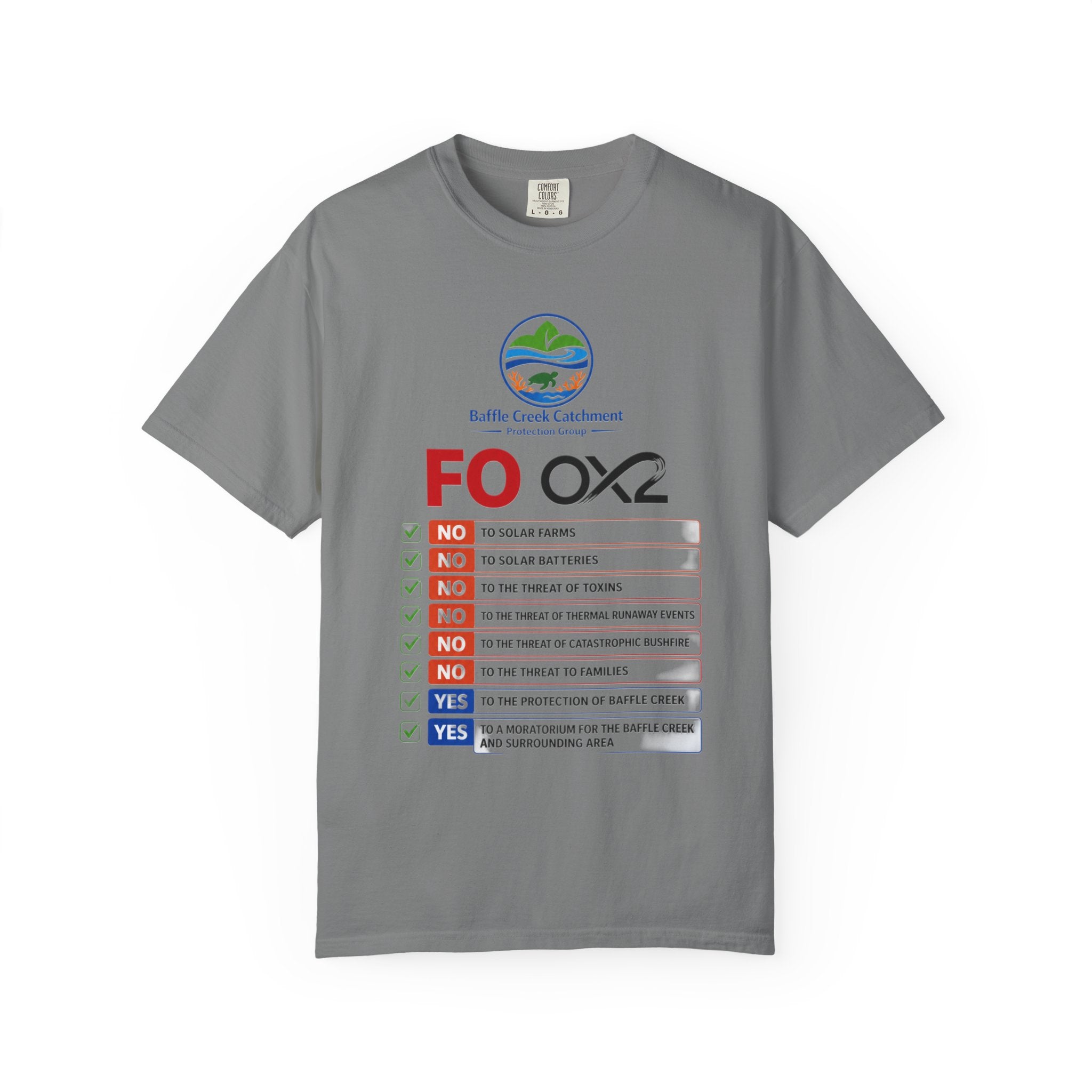 Baffle Creek Catchment 'FOOX2' Environmental Checklist T-Shirt