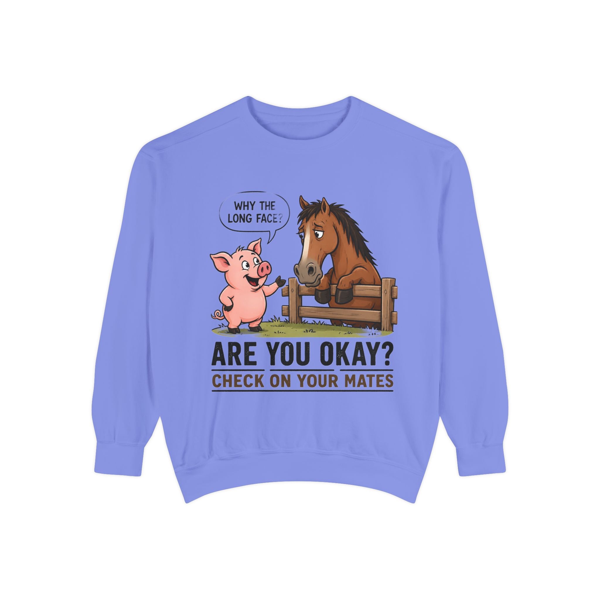 Sweatshirt — "Are You Okay?" Check On Your Mates Mental Health Crewneck