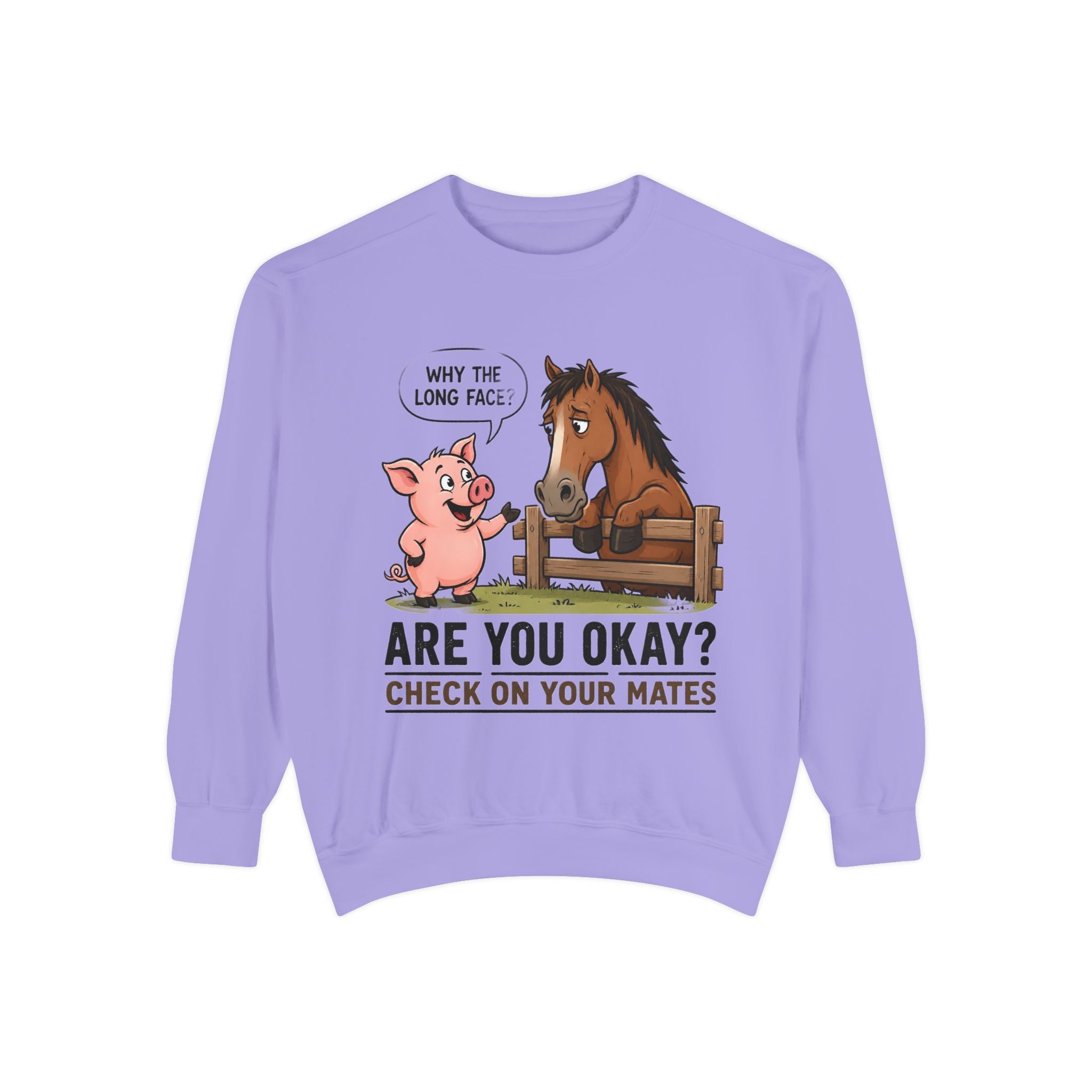 Sweatshirt — "Are You Okay?" Check On Your Mates Mental Health Crewneck
