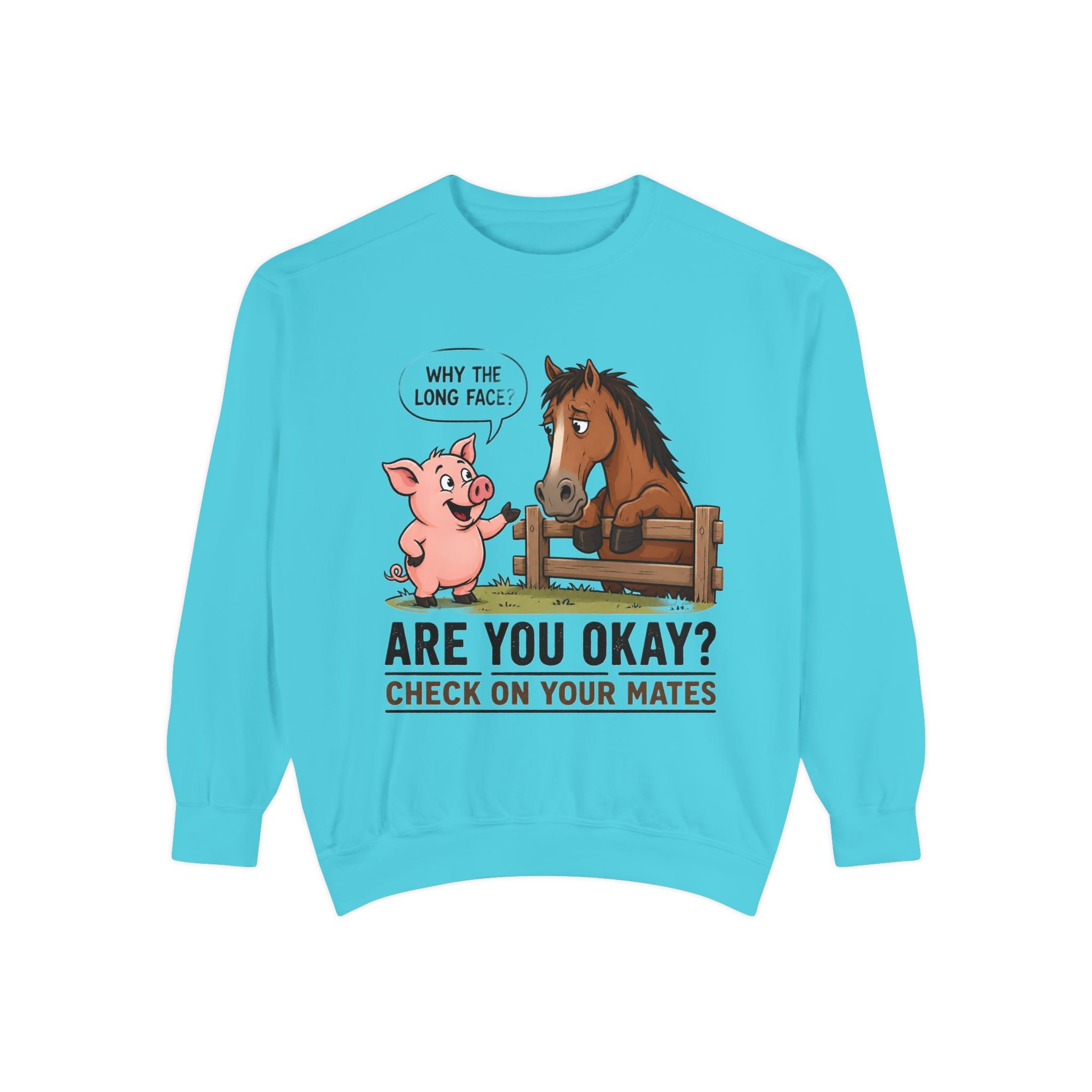 Sweatshirt — "Are You Okay?" Check On Your Mates Mental Health Crewneck