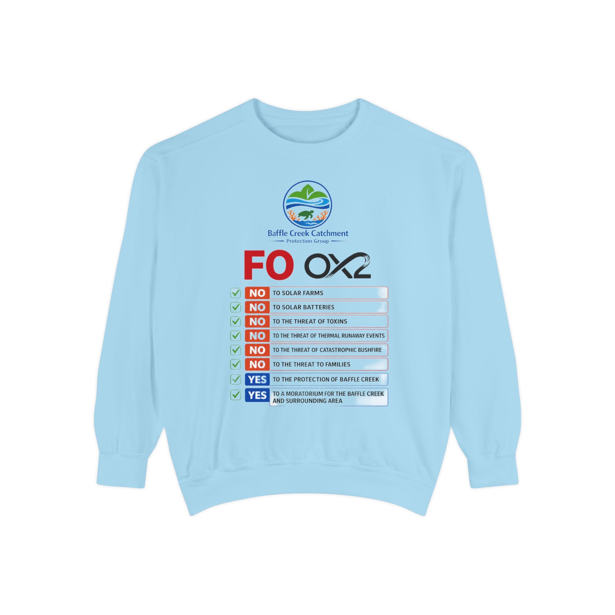 Sweatshirt — Siffle Creek Catchments 'FOXO2' Checklist Crewneck