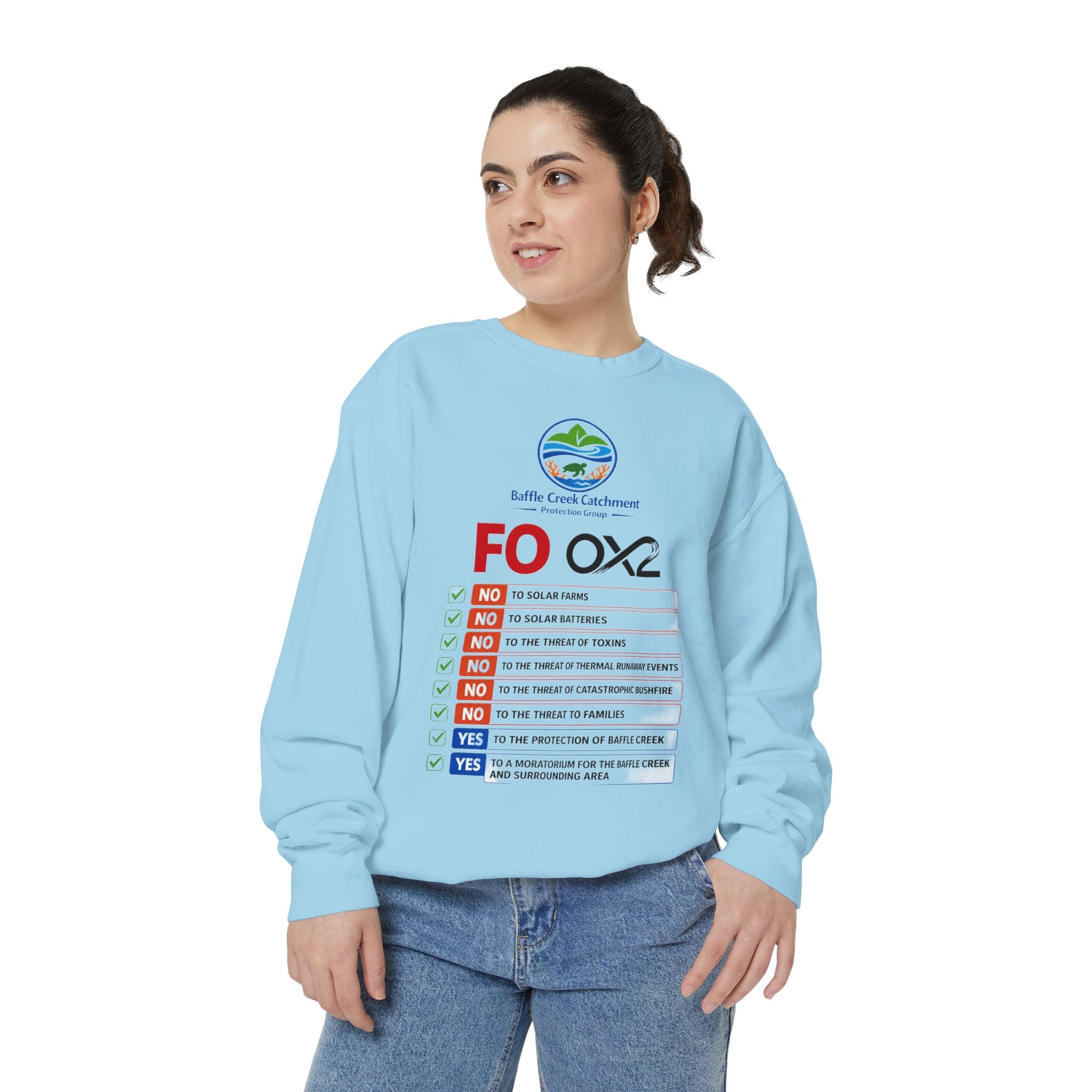 Sweatshirt — Siffle Creek Catchments 'FOXO2' Checklist Crewneck