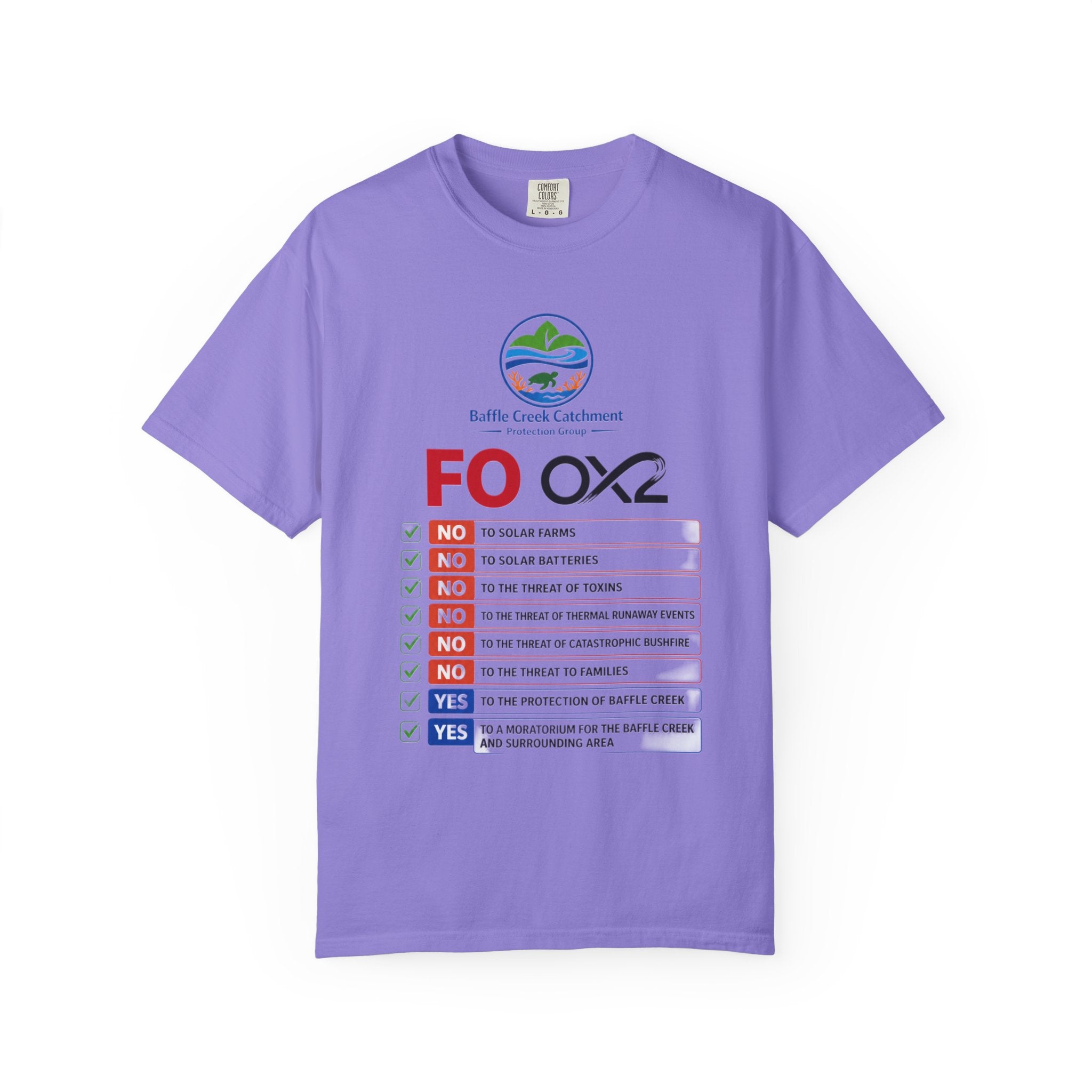 Baffle Creek Catchment 'FOOX2' Environmental Checklist T-Shirt