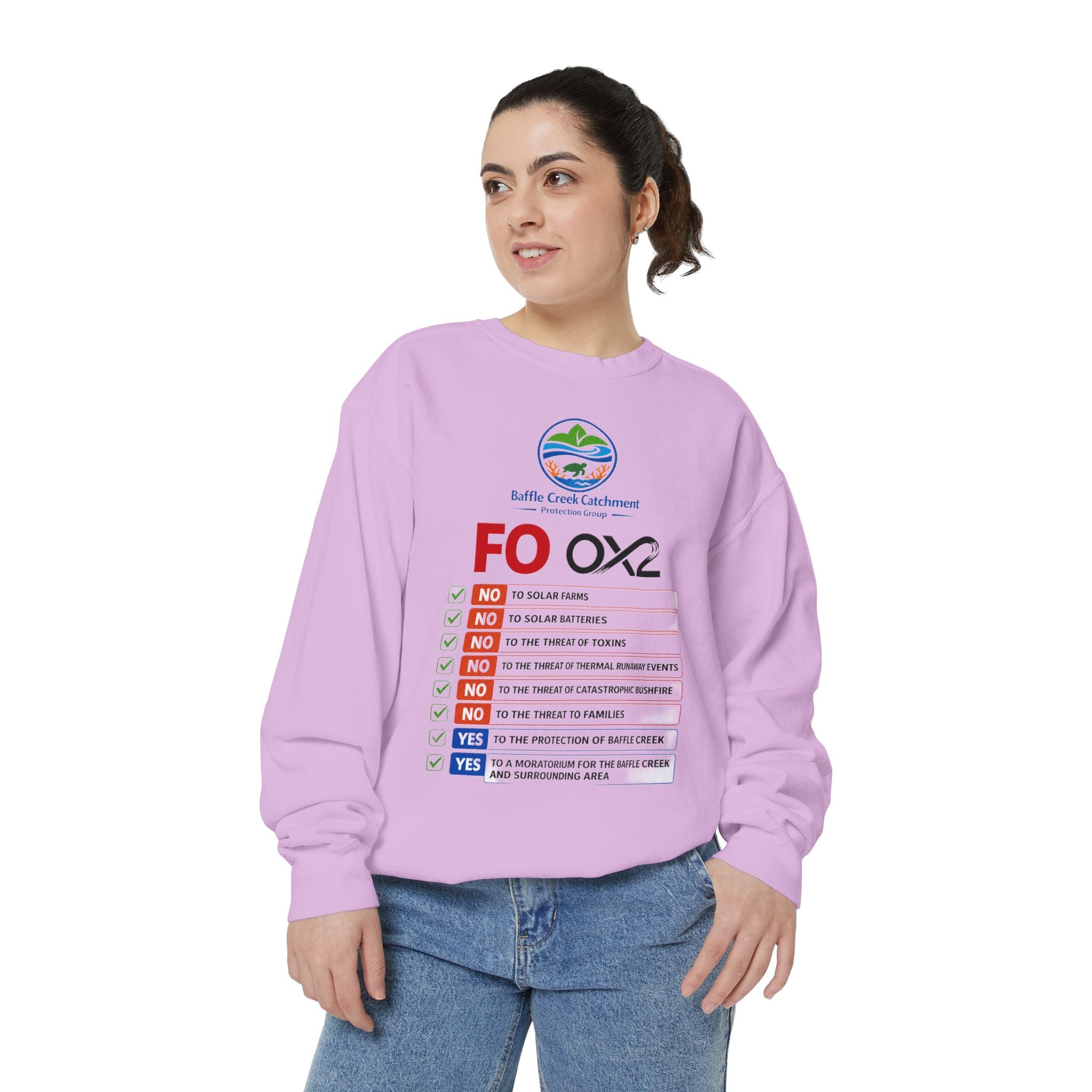Sweatshirt — Siffle Creek Catchments 'FOXO2' Checklist Crewneck