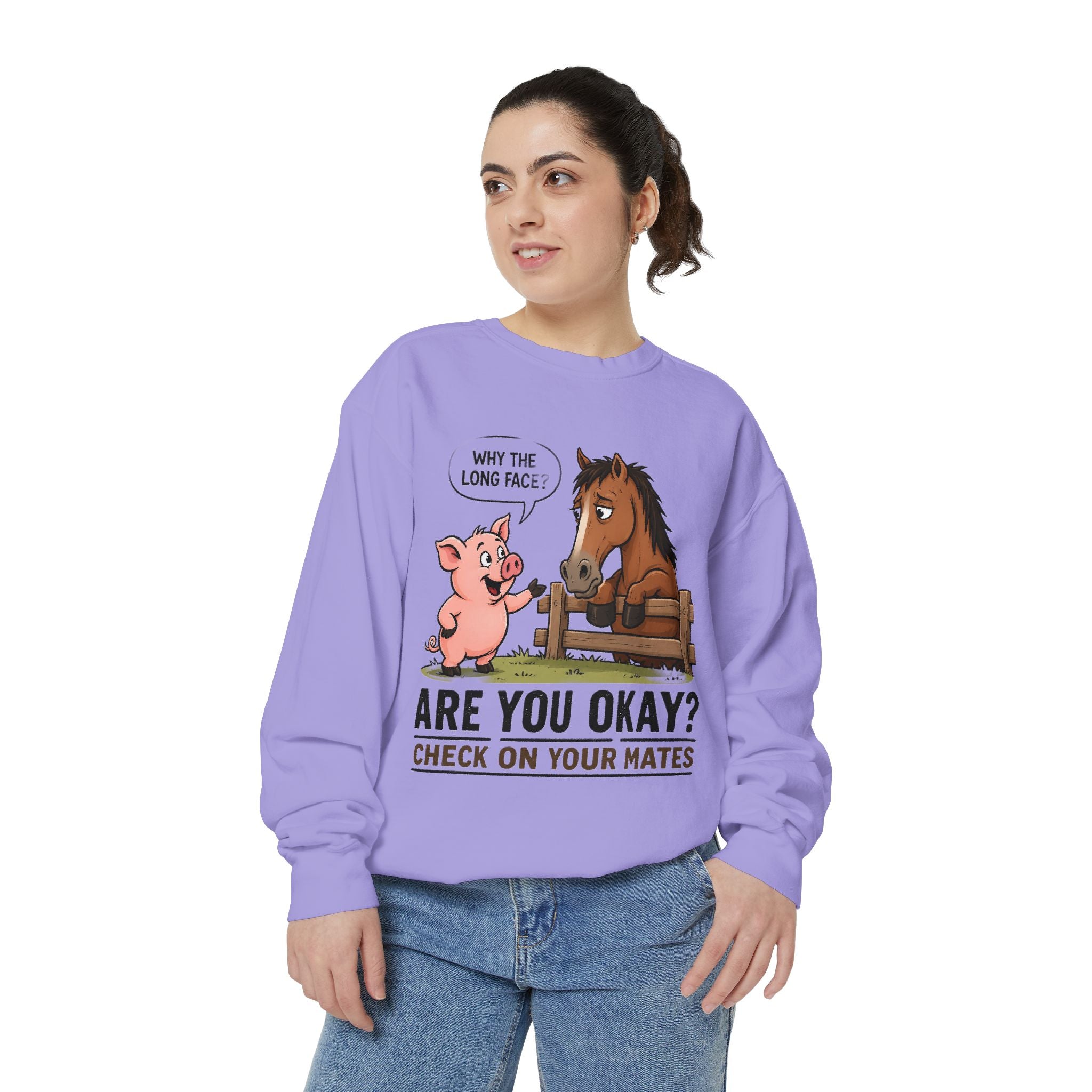Sweatshirt — "Are You Okay?" Check On Your Mates Mental Health Crewneck