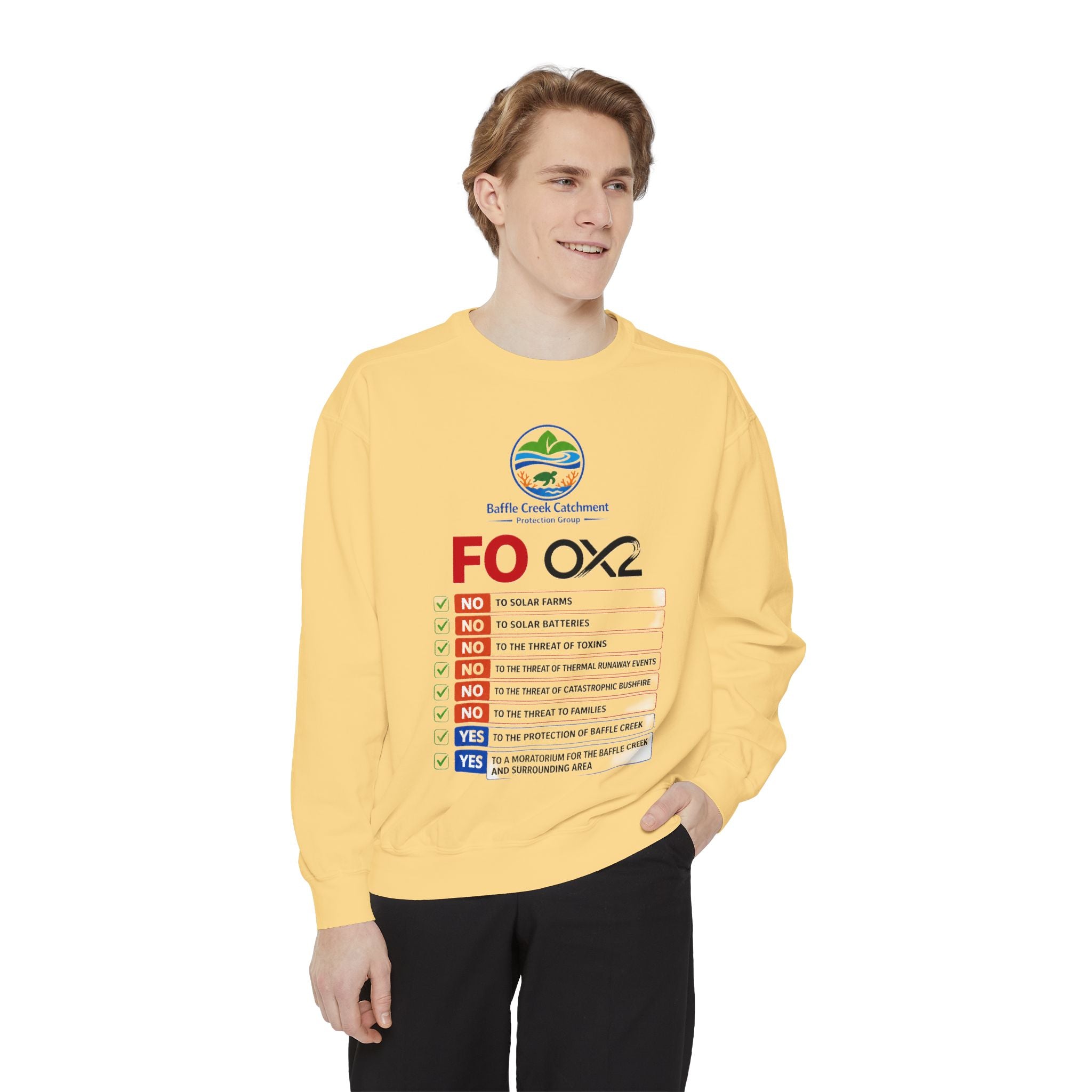 Sweatshirt — Siffle Creek Catchments 'FOXO2' Checklist Crewneck