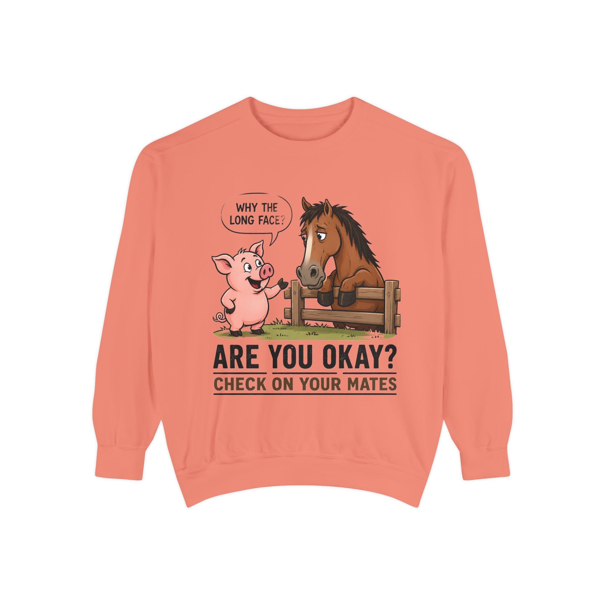 Sweatshirt — "Are You Okay?" Check On Your Mates Mental Health Crewneck