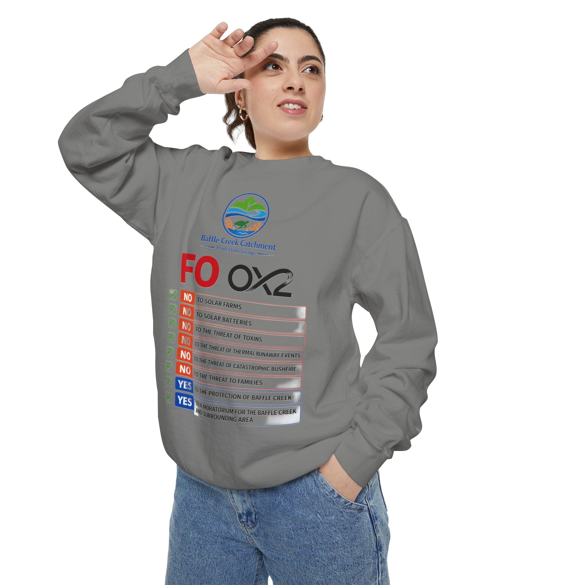Sweatshirt — Siffle Creek Catchments 'FOXO2' Checklist Crewneck