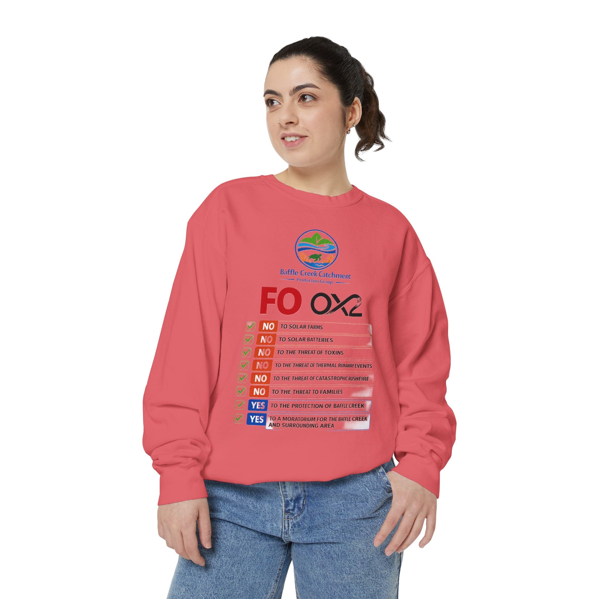 Sweatshirt — Siffle Creek Catchments 'FOXO2' Checklist Crewneck