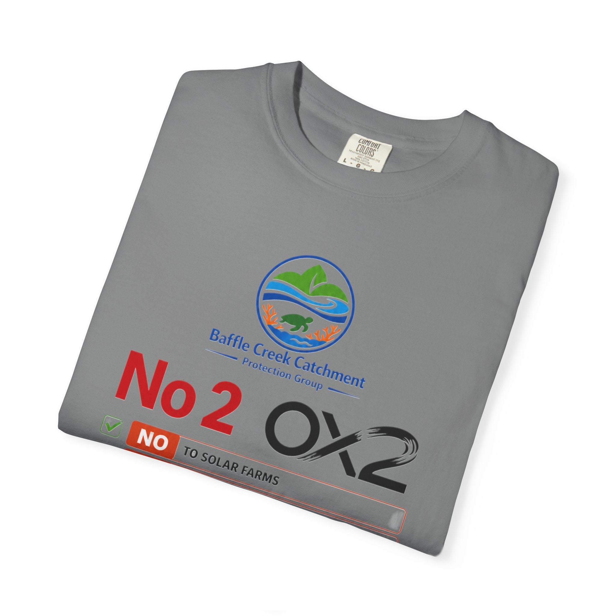 No 2 OX2 Protest T-Shirt — Baffle Creek Catchment Environmental Campaign Tee