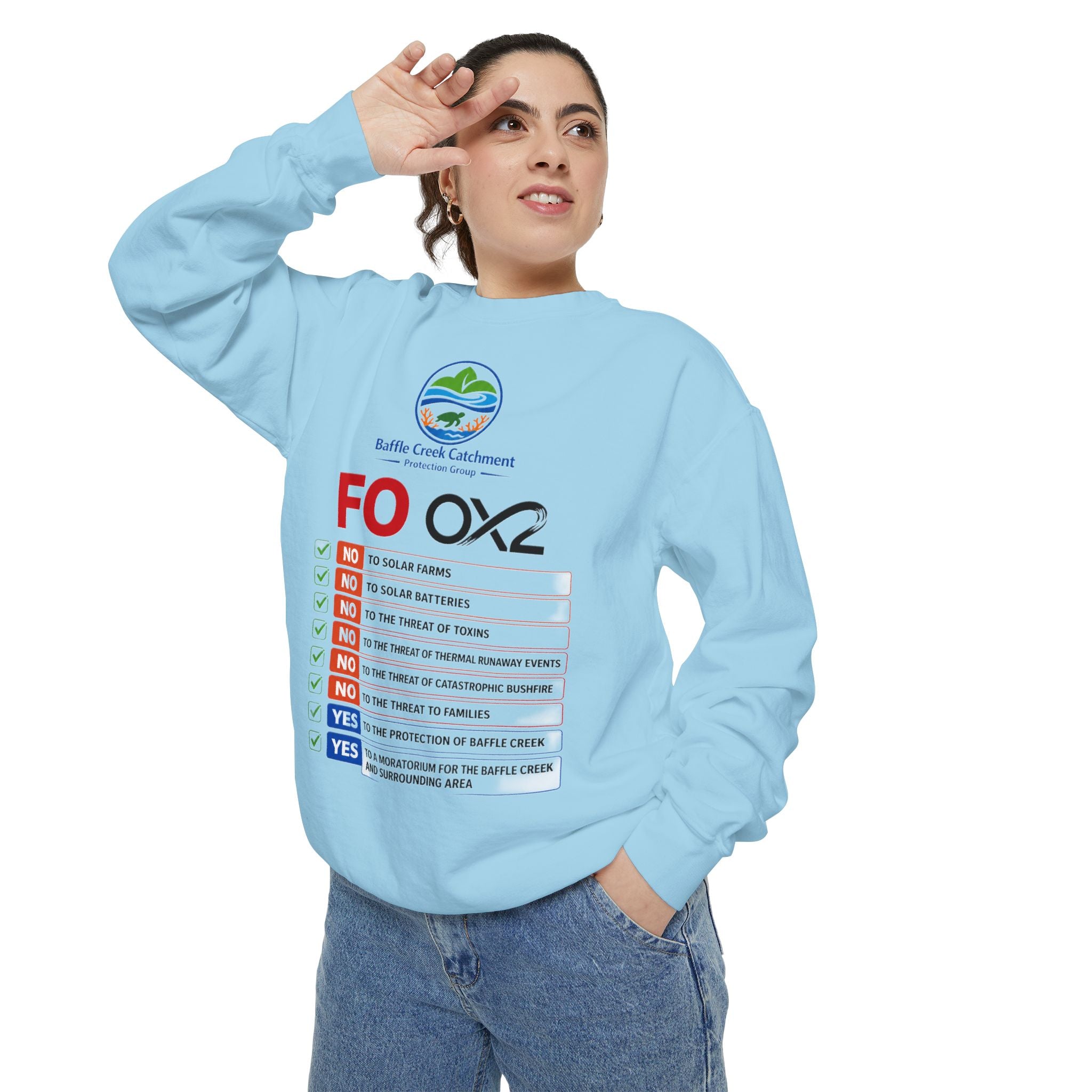 Sweatshirt — Siffle Creek Catchments 'FOXO2' Checklist Crewneck