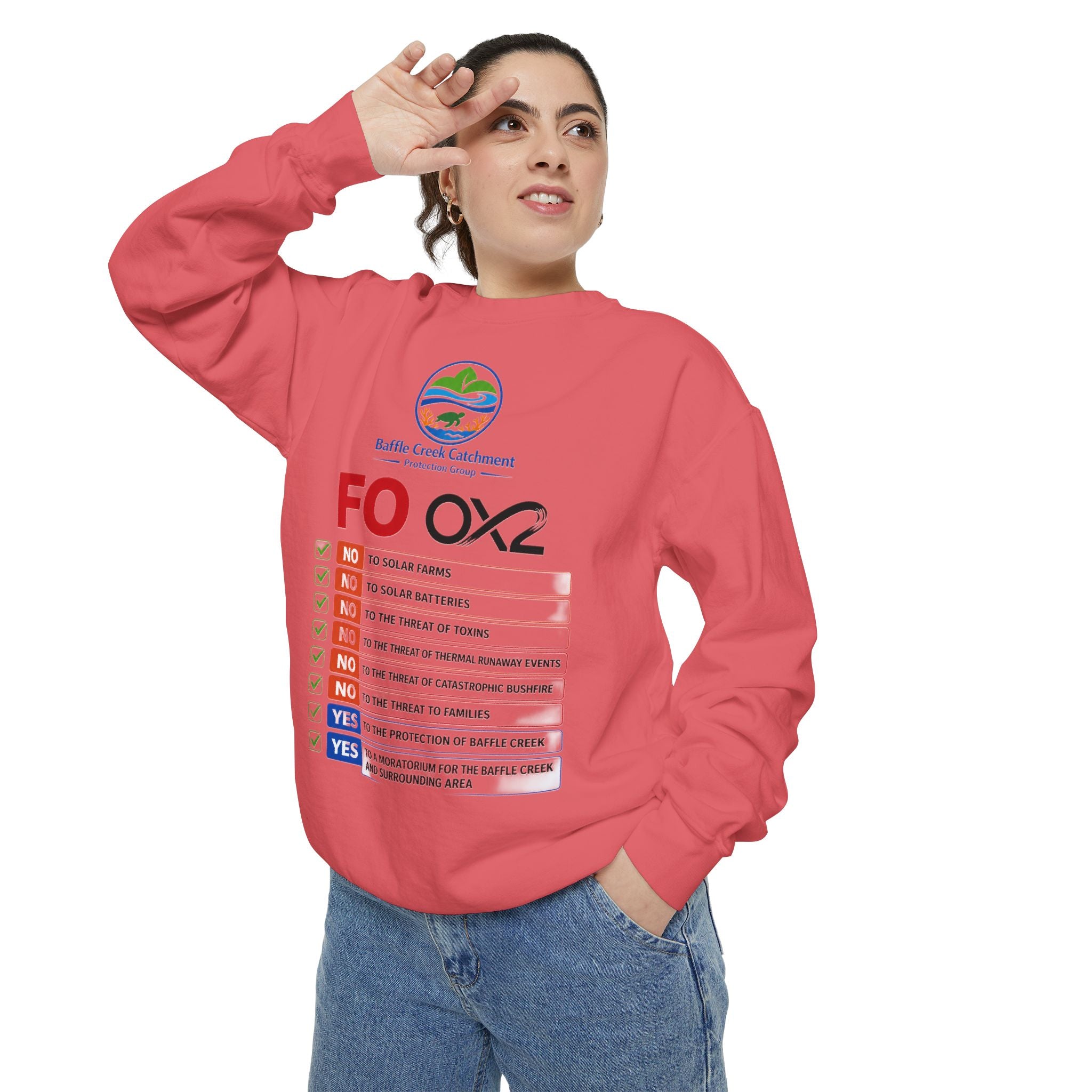 Sweatshirt — Siffle Creek Catchments 'FOXO2' Checklist Crewneck
