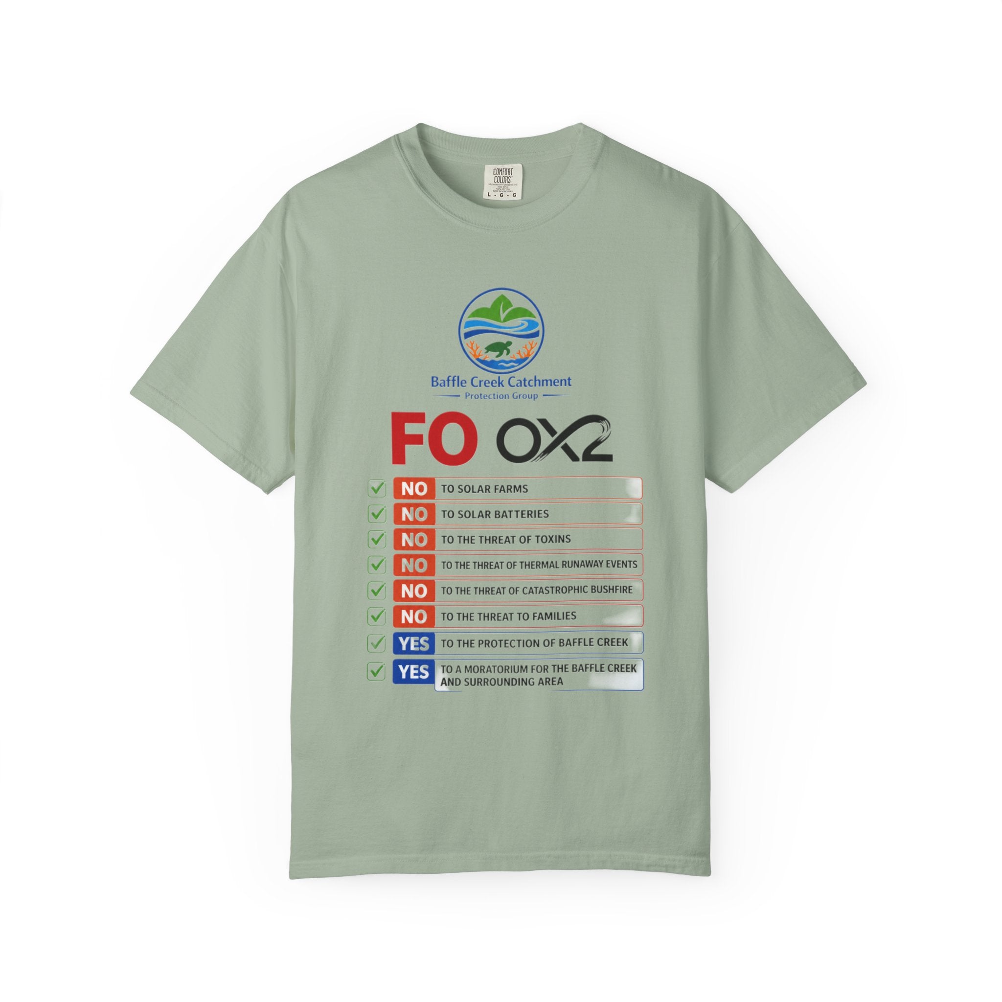 Baffle Creek Catchment 'FOOX2' Environmental Checklist T-Shirt