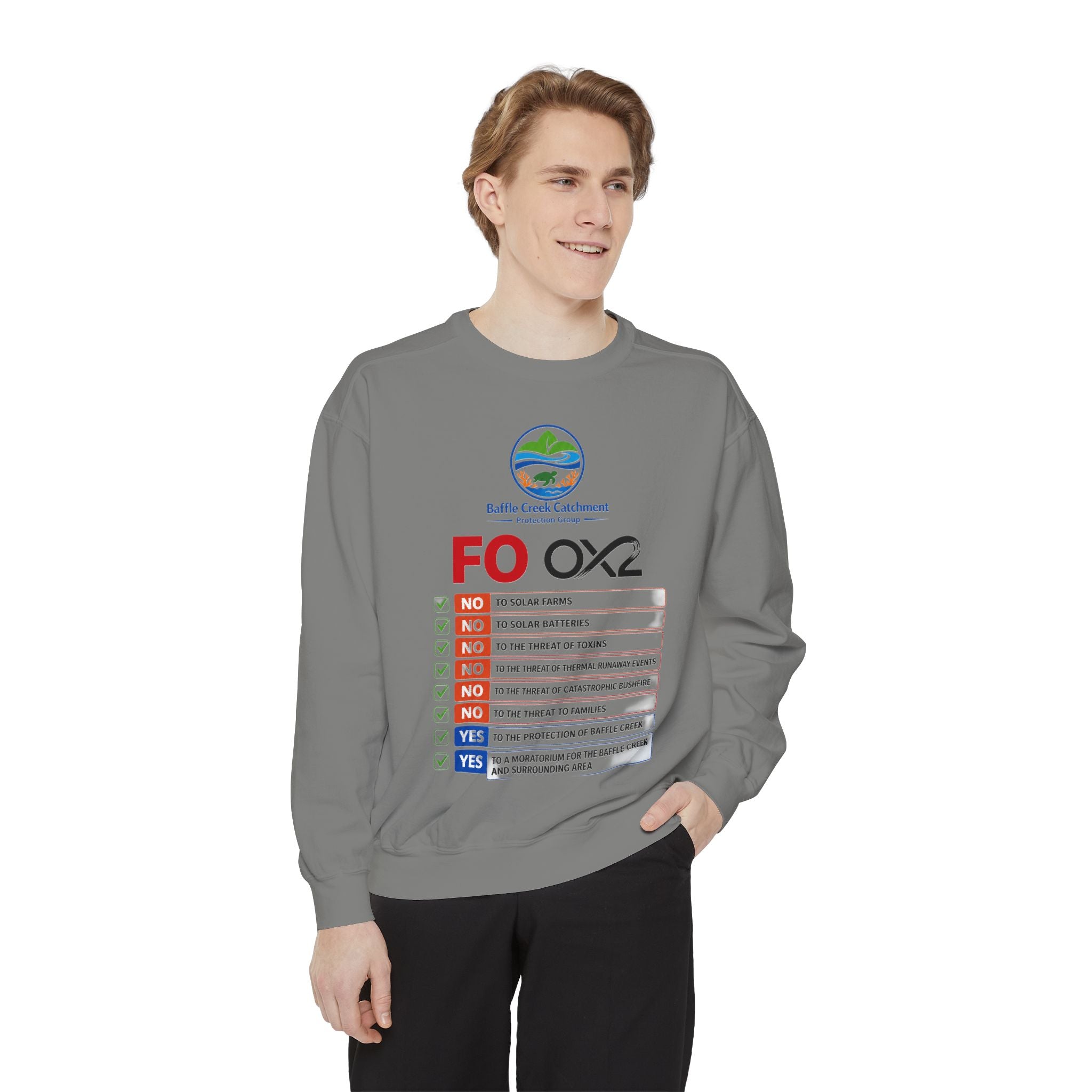 Sweatshirt — Siffle Creek Catchments 'FOXO2' Checklist Crewneck