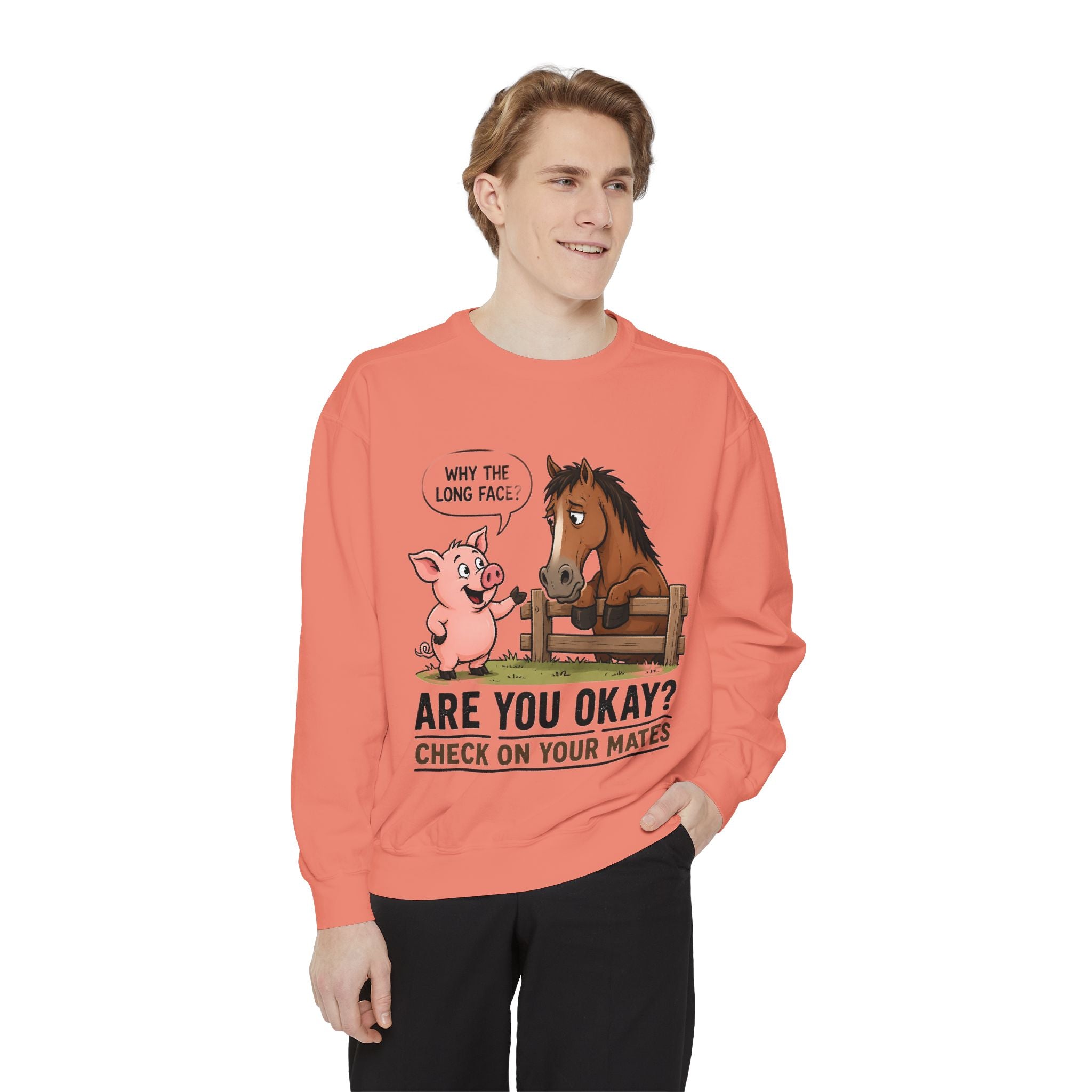 Sweatshirt — "Are You Okay?" Check On Your Mates Mental Health Crewneck