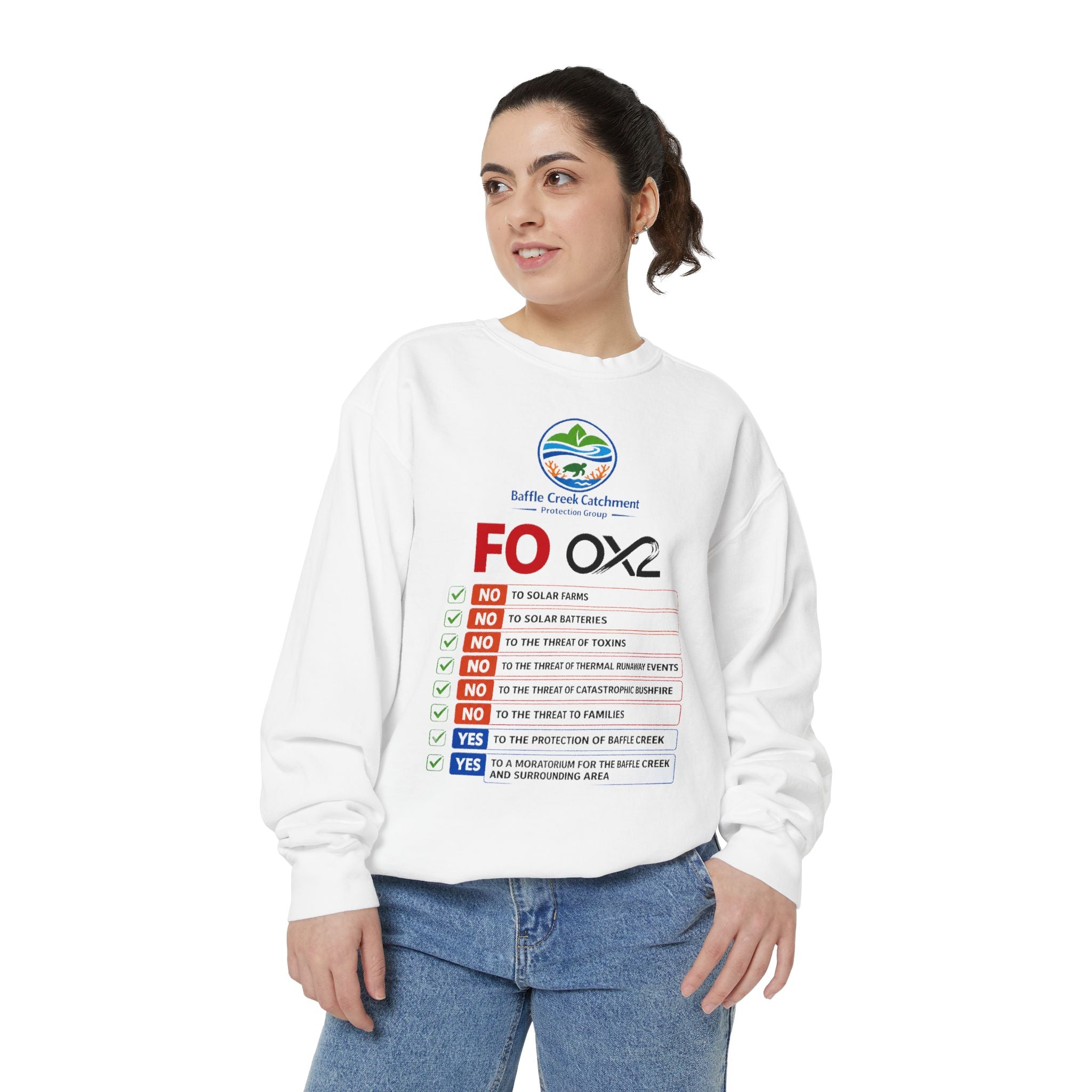 Sweatshirt — Siffle Creek Catchments 'FOXO2' Checklist Crewneck