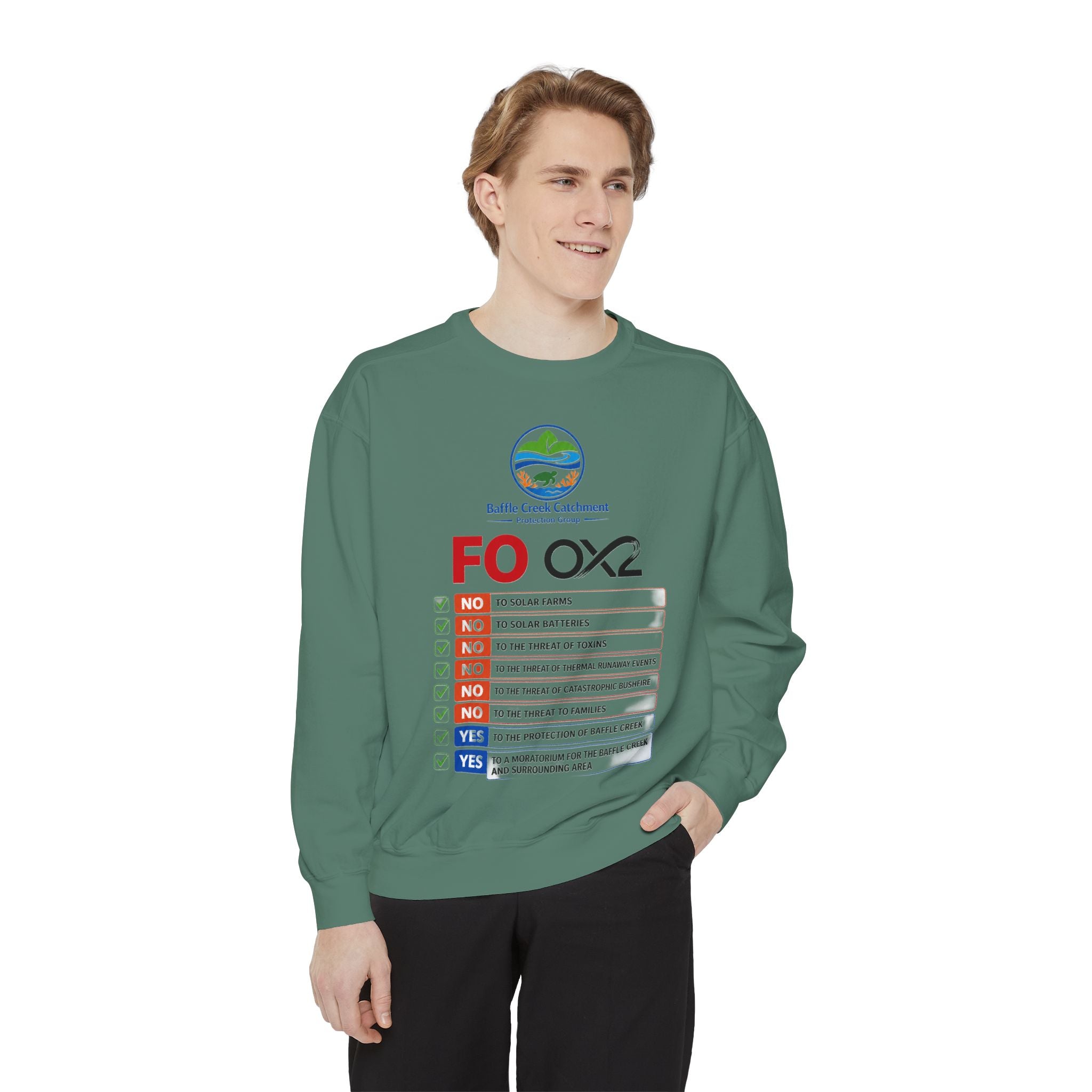 Sweatshirt — Siffle Creek Catchments 'FOXO2' Checklist Crewneck