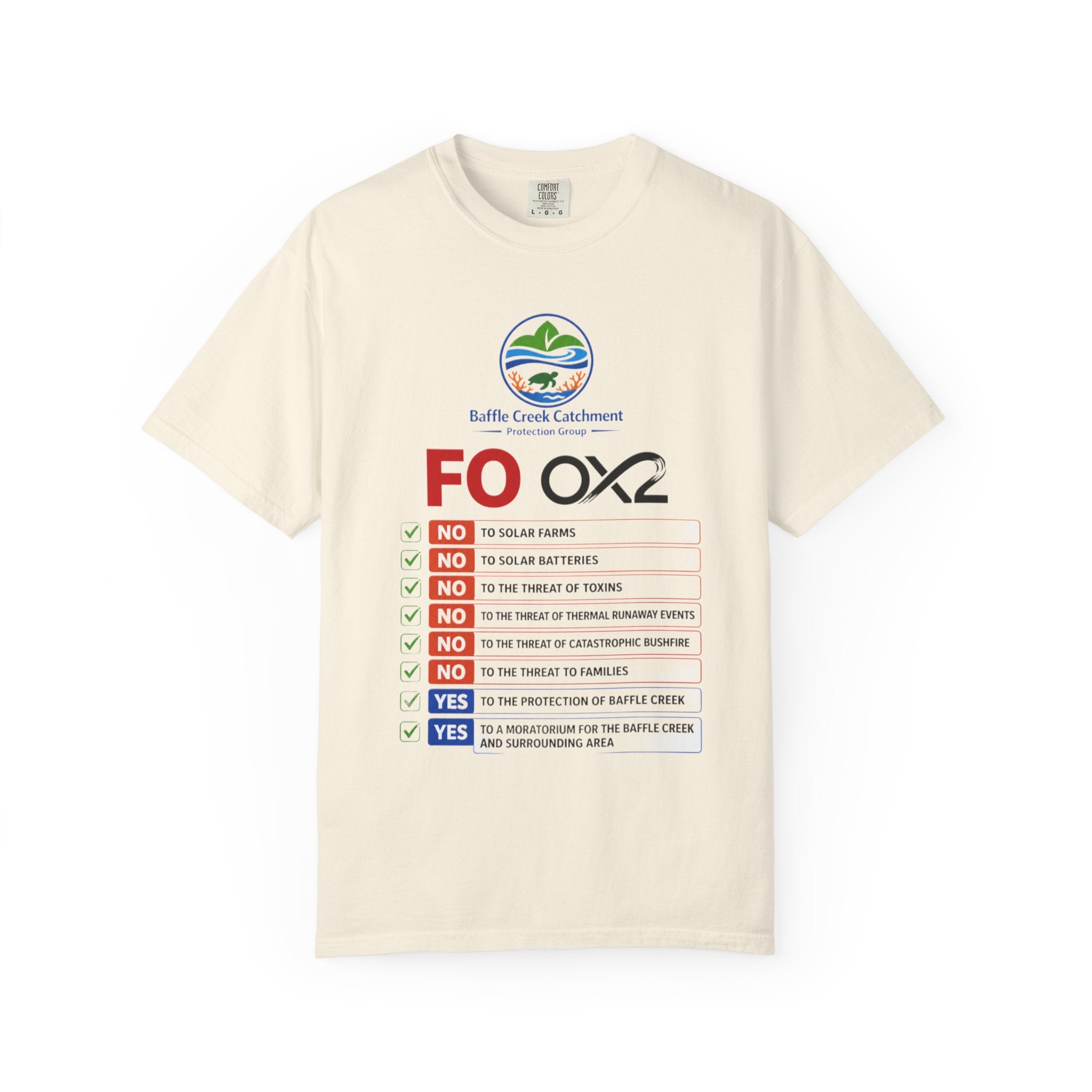 Baffle Creek Catchment 'FOOX2' Environmental Checklist T-Shirt