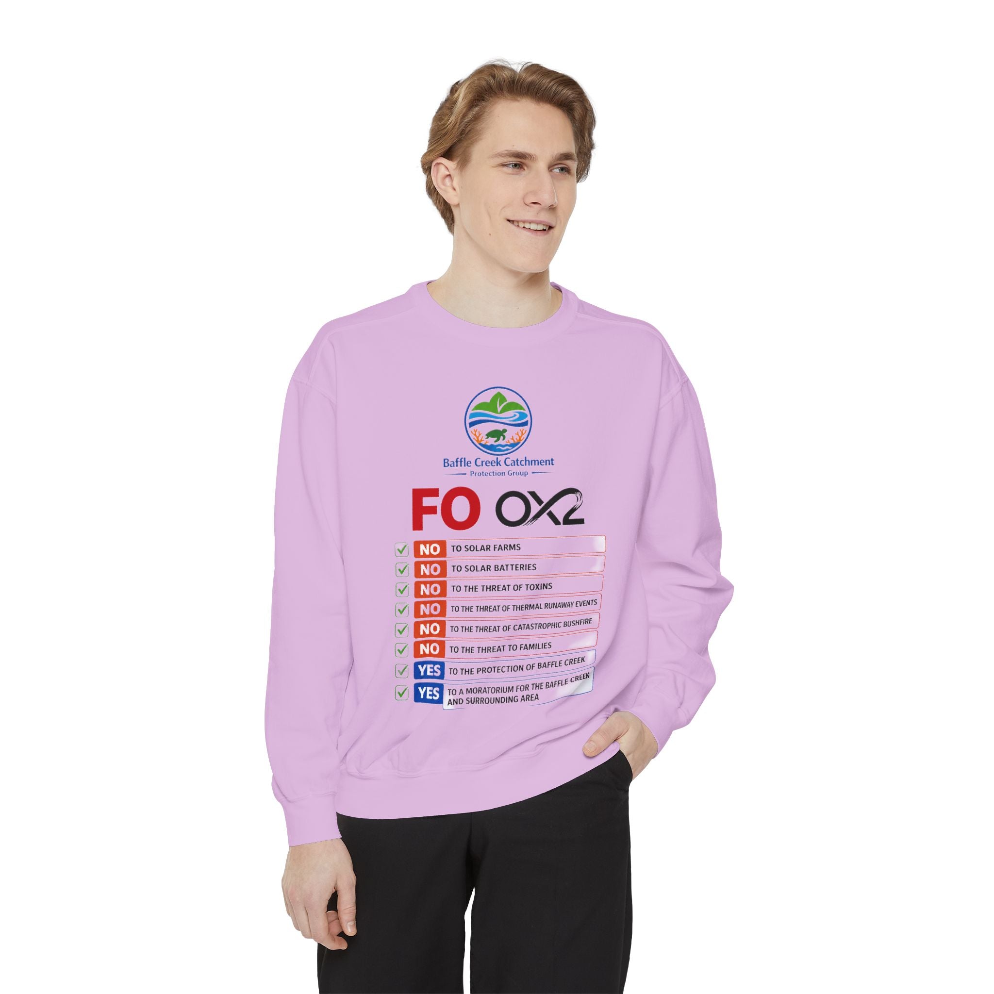 Sweatshirt — Siffle Creek Catchments 'FOXO2' Checklist Crewneck