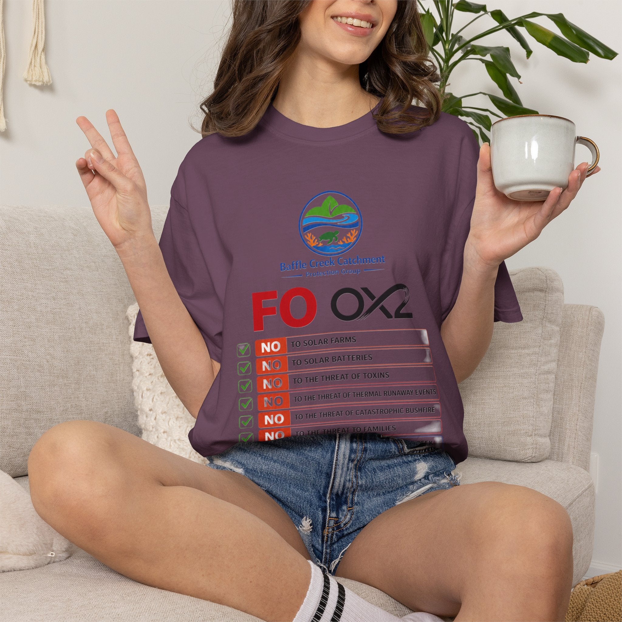 Baffle Creek Catchment 'FOOX2' Environmental Checklist T-Shirt