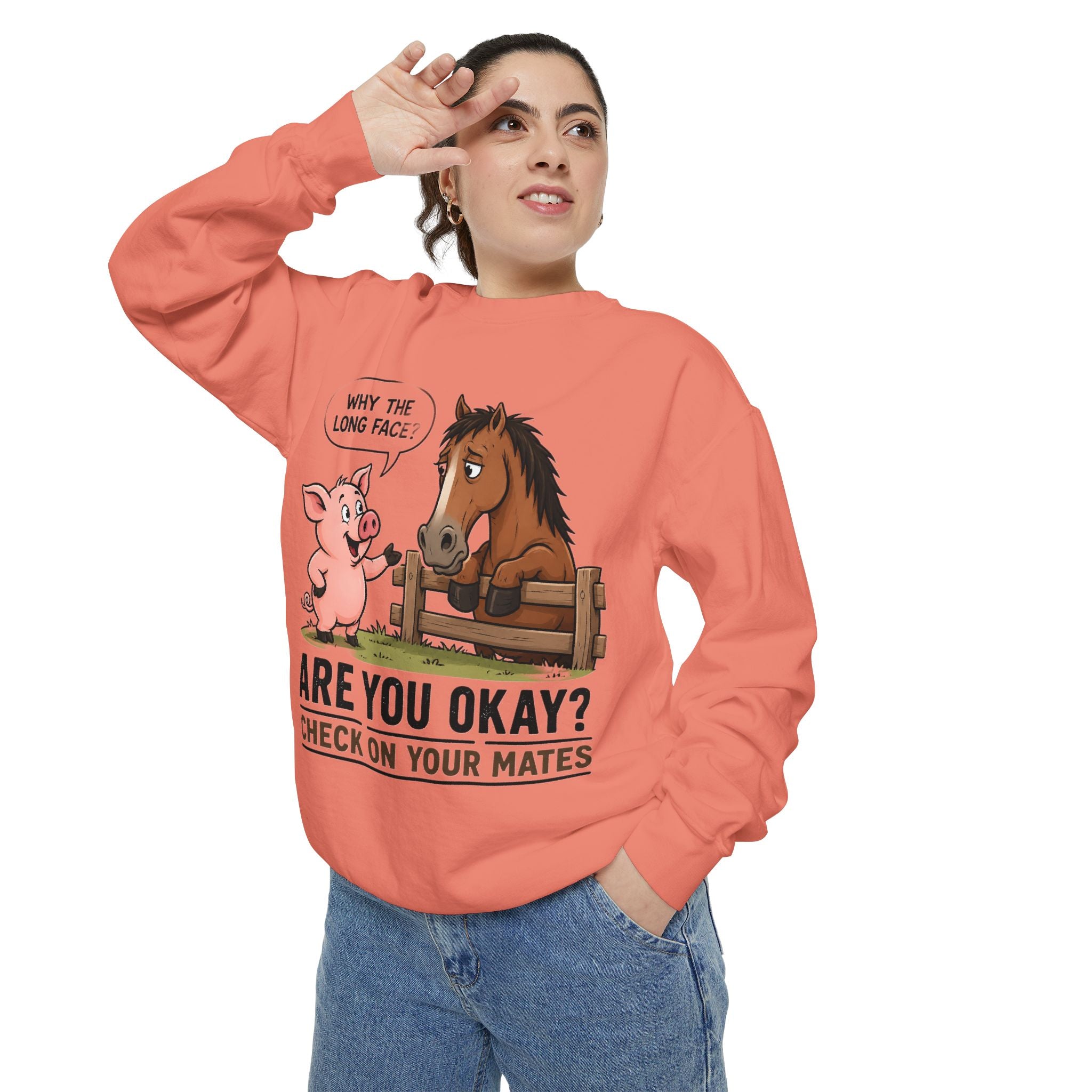 Sweatshirt — "Are You Okay?" Check On Your Mates Mental Health Crewneck