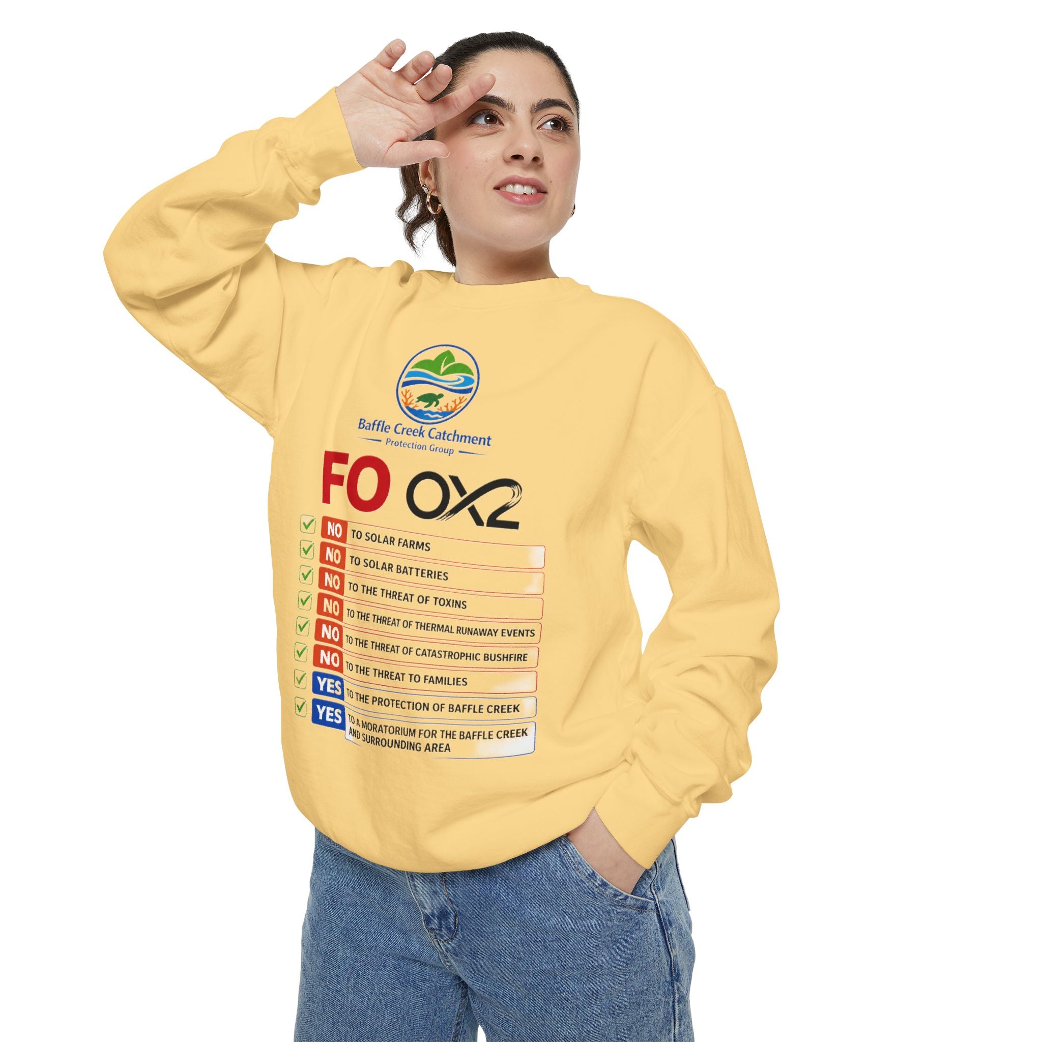 Sweatshirt — Siffle Creek Catchments 'FOXO2' Checklist Crewneck