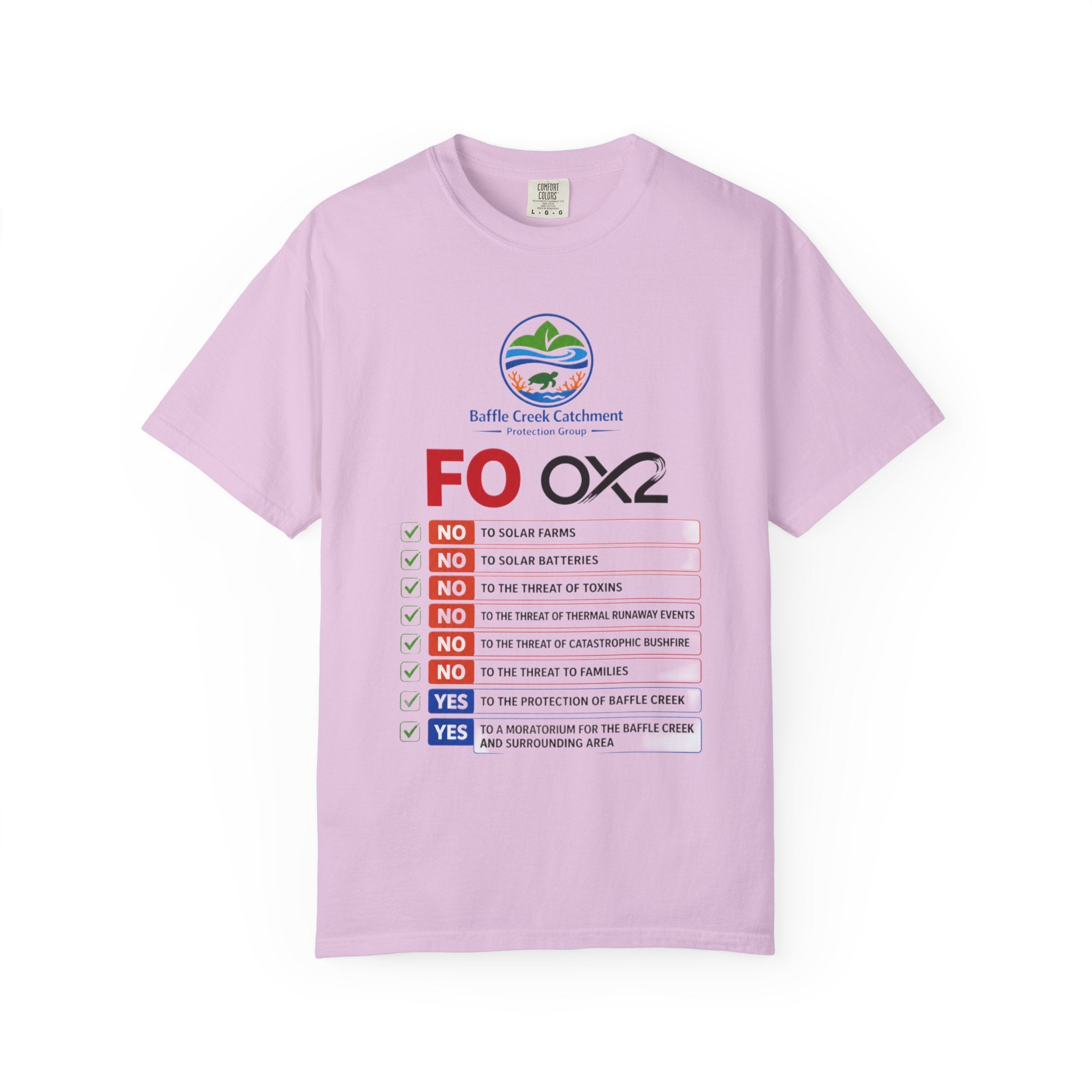 Baffle Creek Catchment 'FOOX2' Environmental Checklist T-Shirt