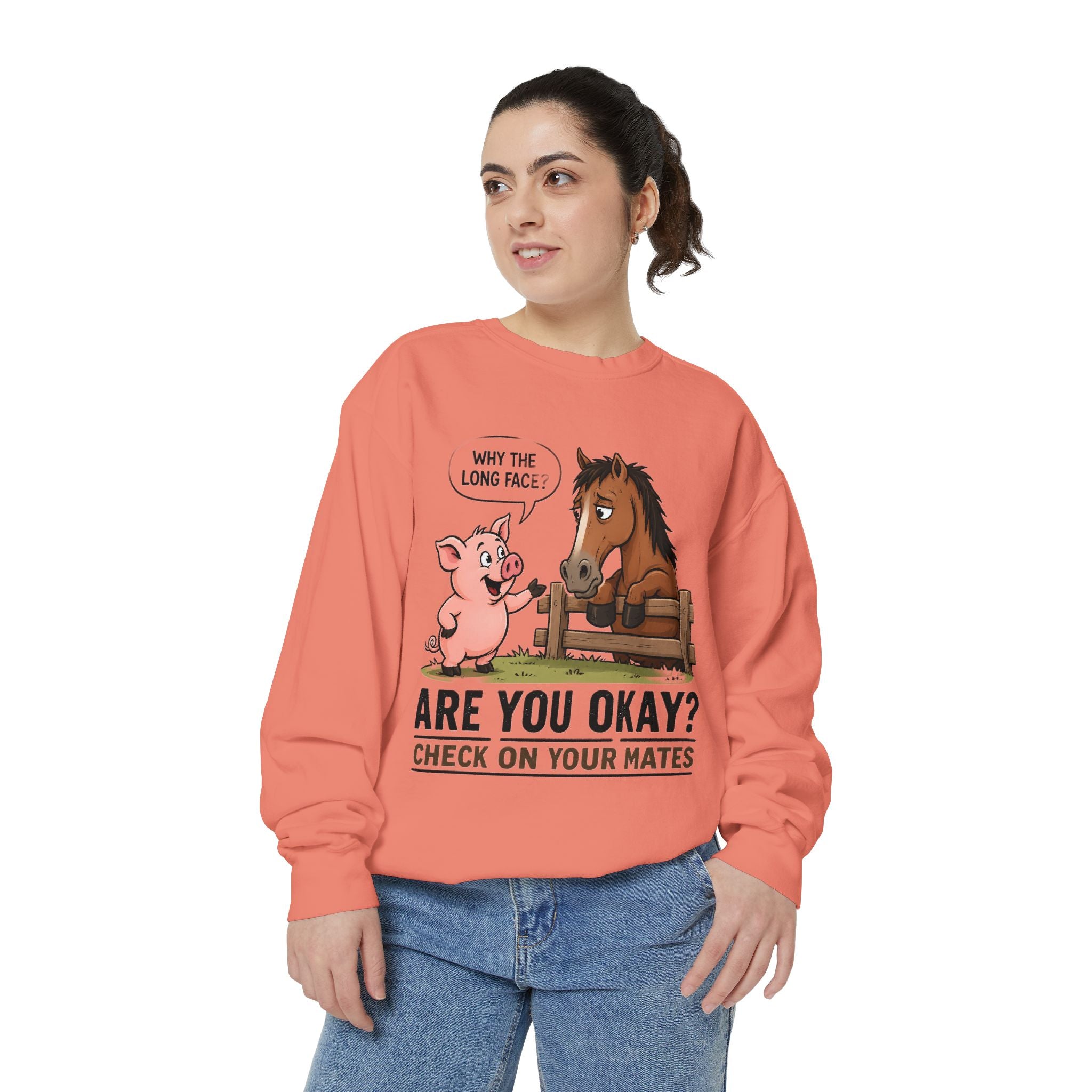Sweatshirt — "Are You Okay?" Check On Your Mates Mental Health Crewneck