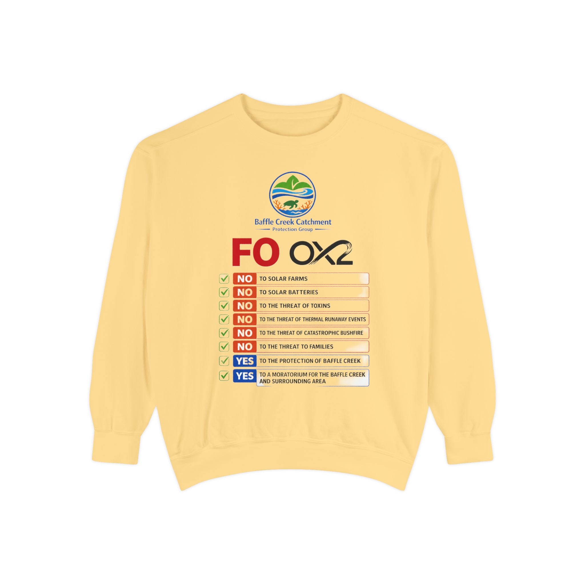 Sweatshirt — Siffle Creek Catchments 'FOXO2' Checklist Crewneck