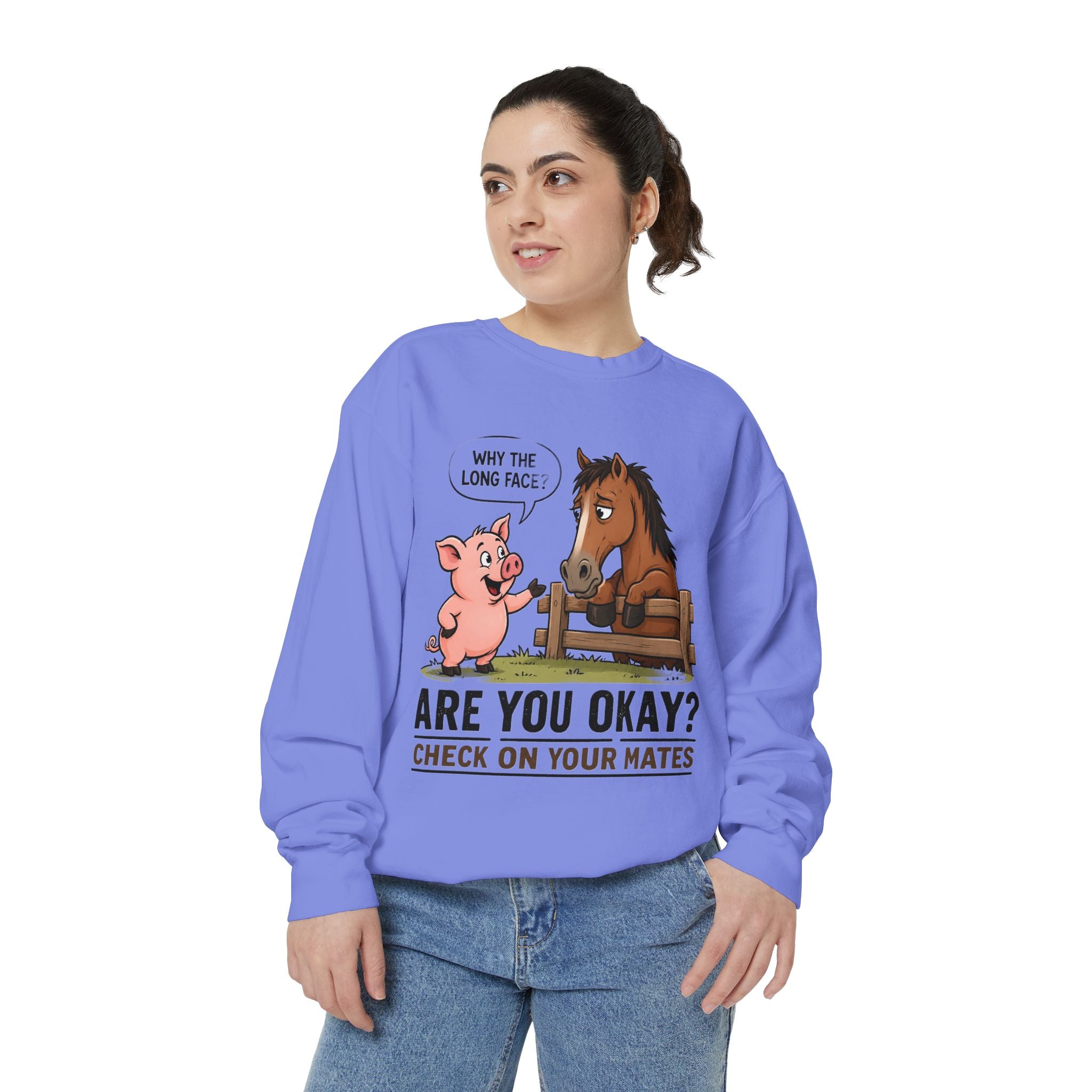 Sweatshirt — "Are You Okay?" Check On Your Mates Mental Health Crewneck