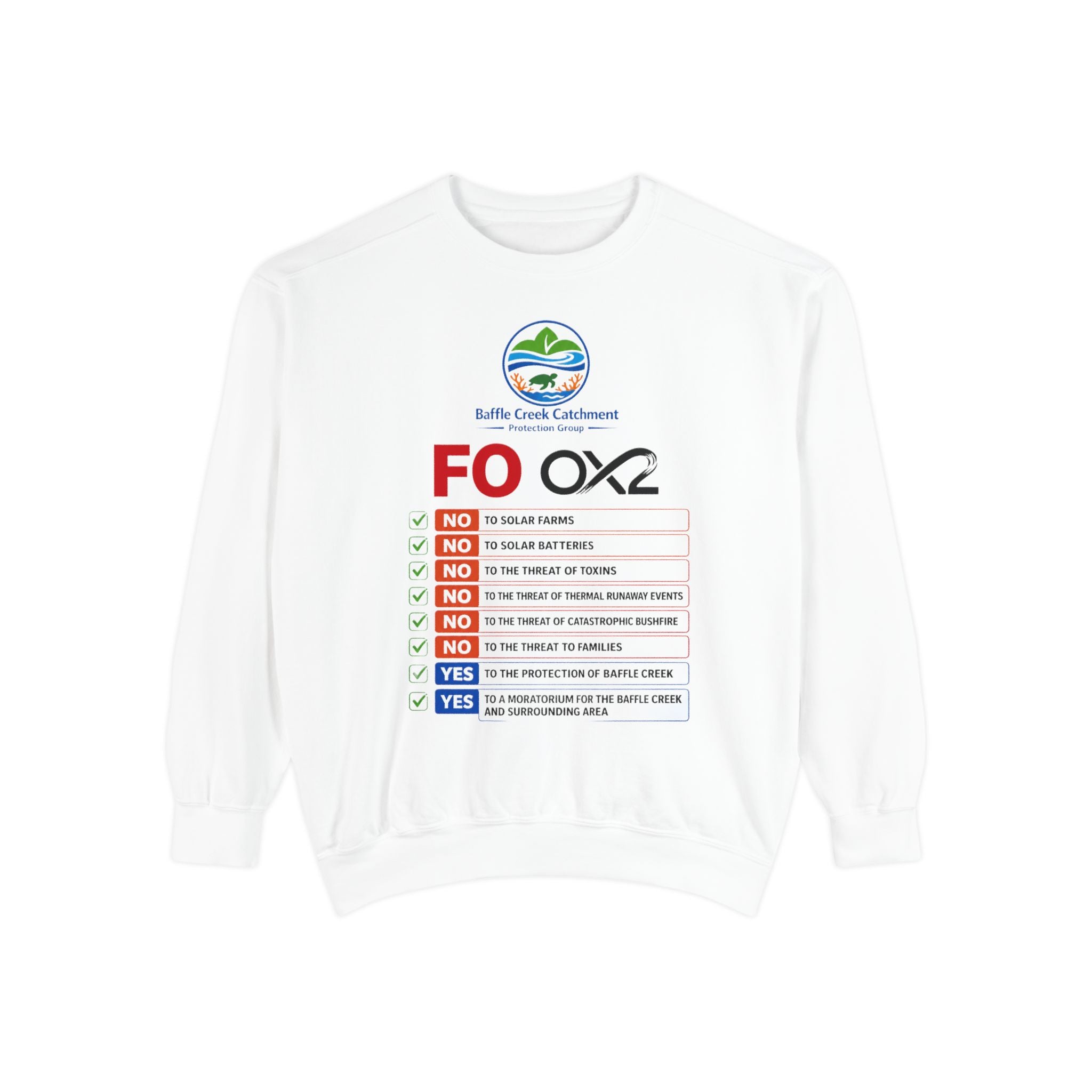 Sweatshirt — Siffle Creek Catchments 'FOXO2' Checklist Crewneck