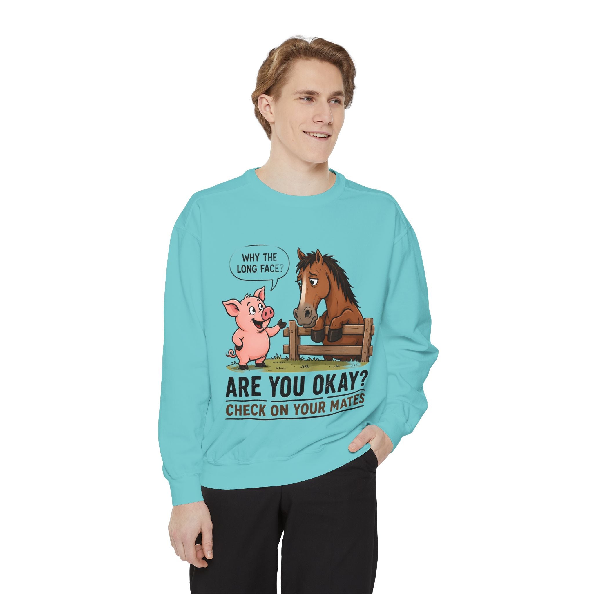 Sweatshirt — "Are You Okay?" Check On Your Mates Mental Health Crewneck